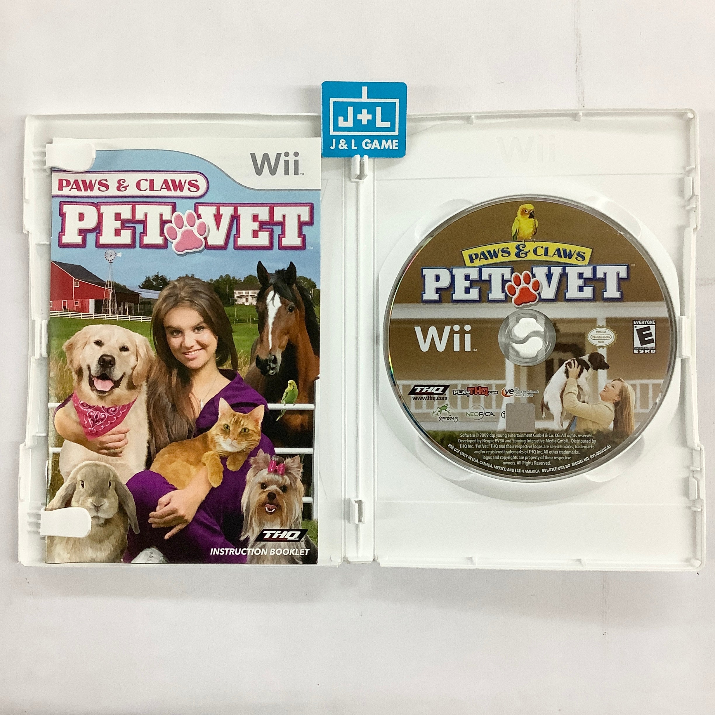 Paws And Claws: Pet Vet - Nintendo Wii [Pre-Owned] Video Games THQ   
