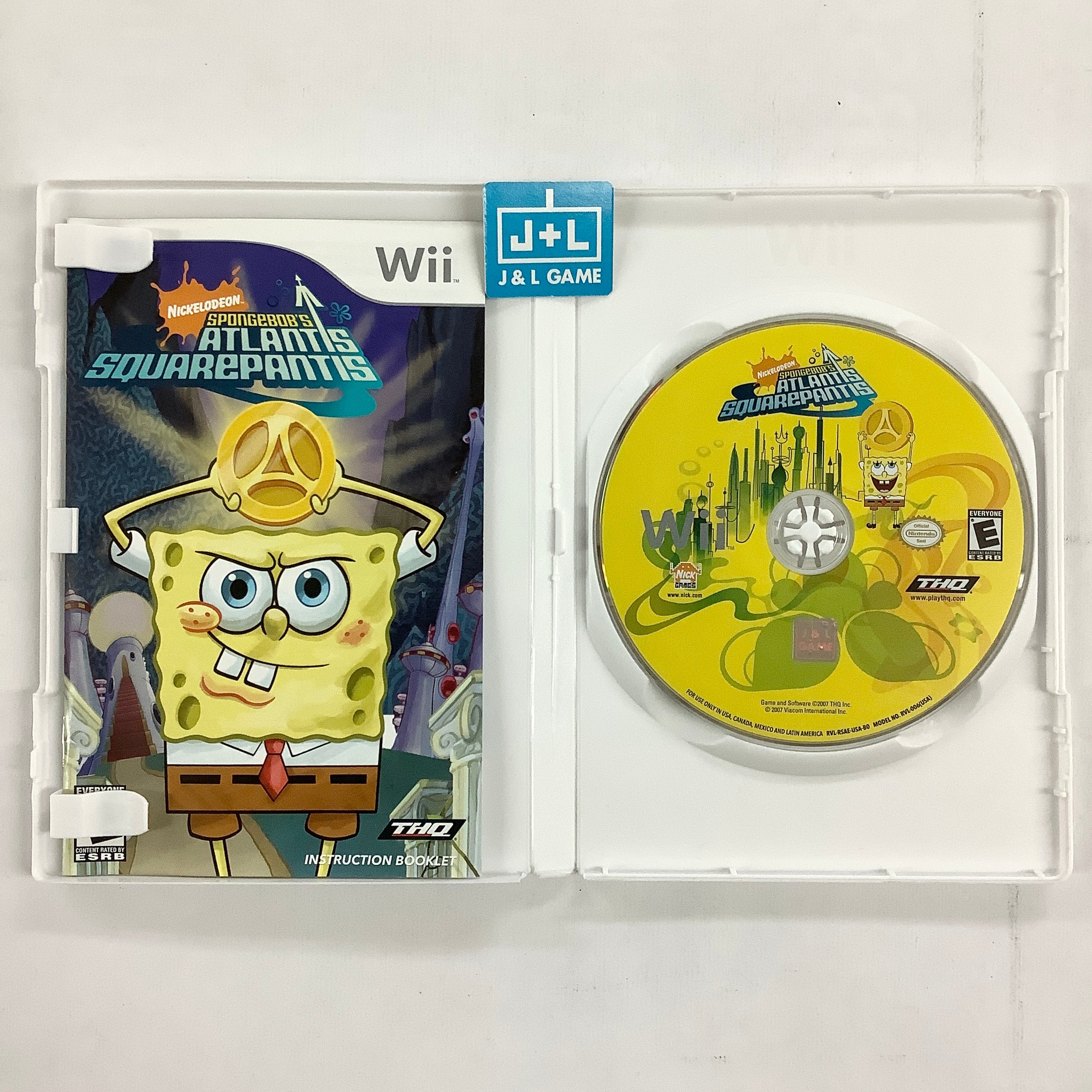 Spongebob's: Atlantis Squarepantis - Nintendo Wii [Pre-Owned] Video Games THQ   