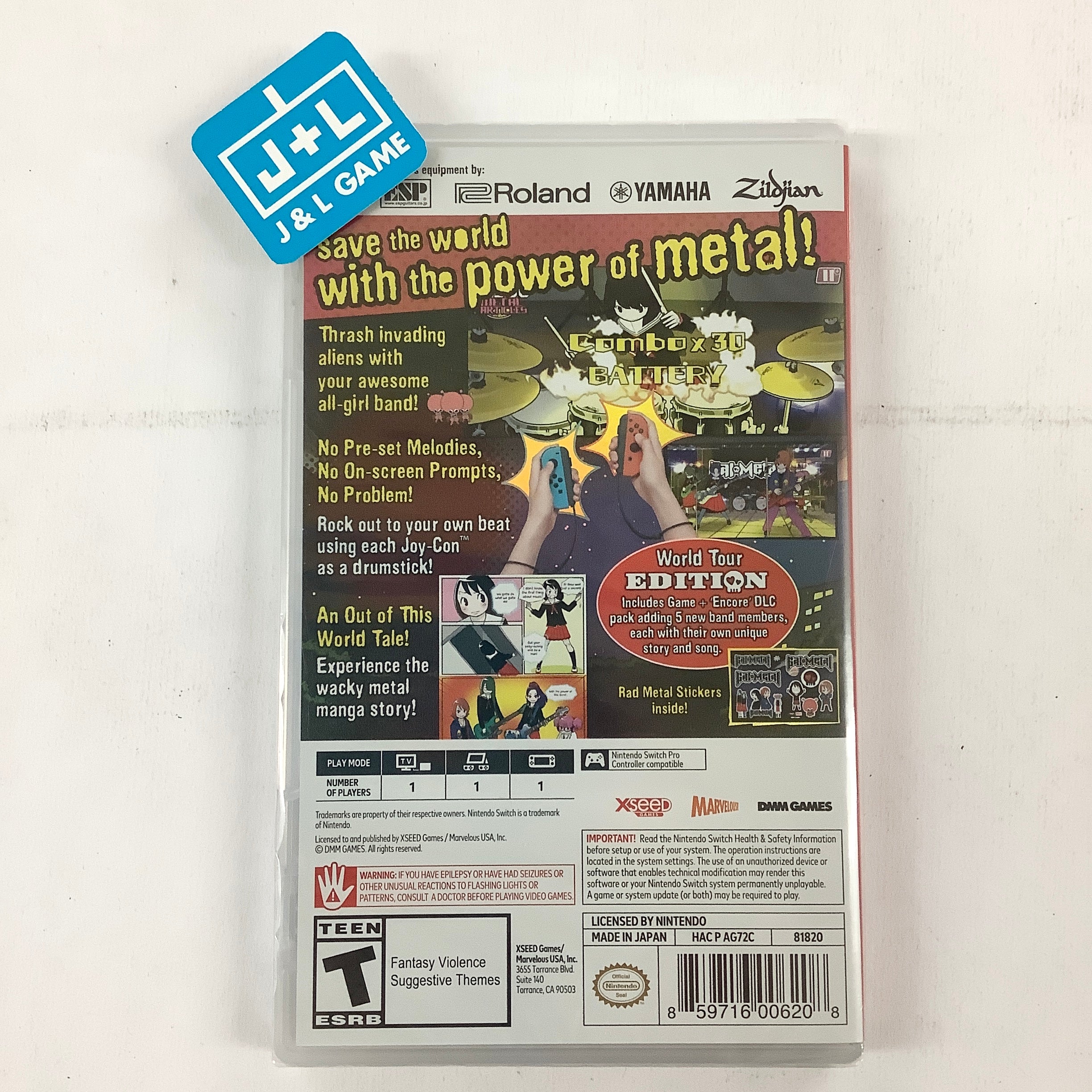Gal Metal (World Tour Edition) - (NSW) Nintendo Switch Video Games XSEED Games   