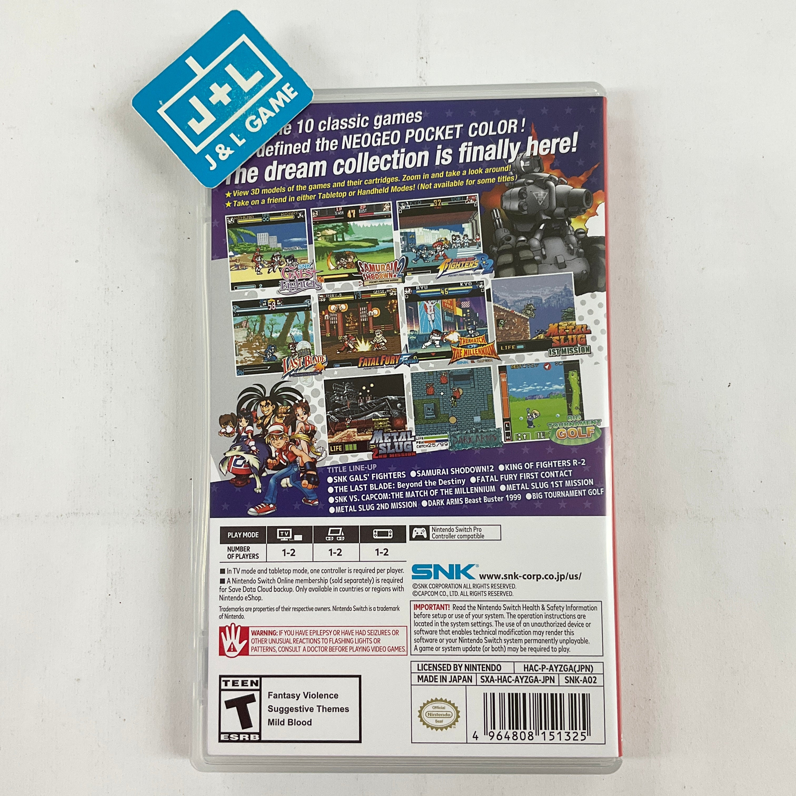 NeoGeo Pocket Color Selection Vol. 1 (English Sub) - (NSW) Nintendo Switch [Pre-Owned] (Asia Import) Video Games SNK   