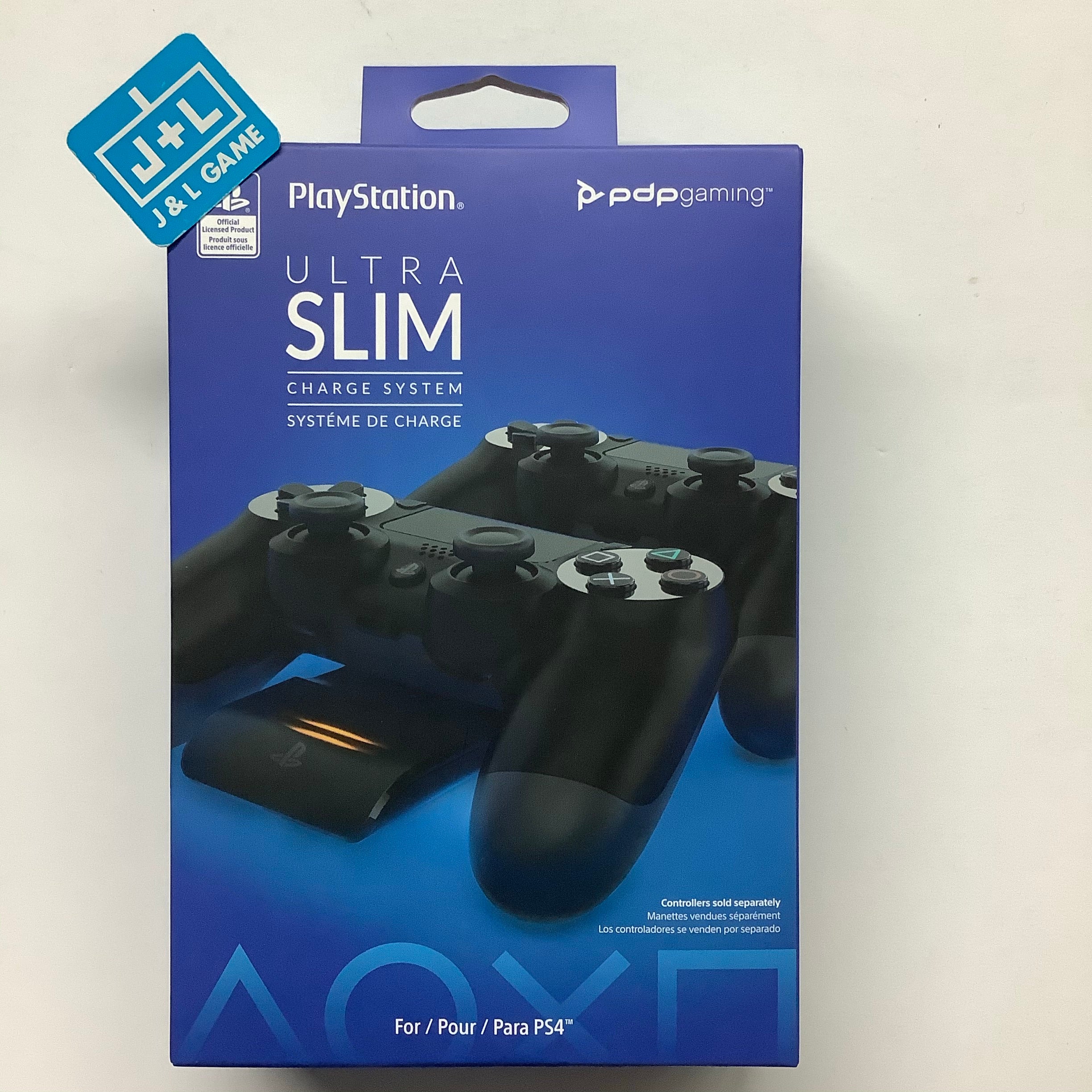 PDP Gaming Magnetic Ultra Slim Charging System: Black - (PS4) PlayStation 4 Accessories PDP