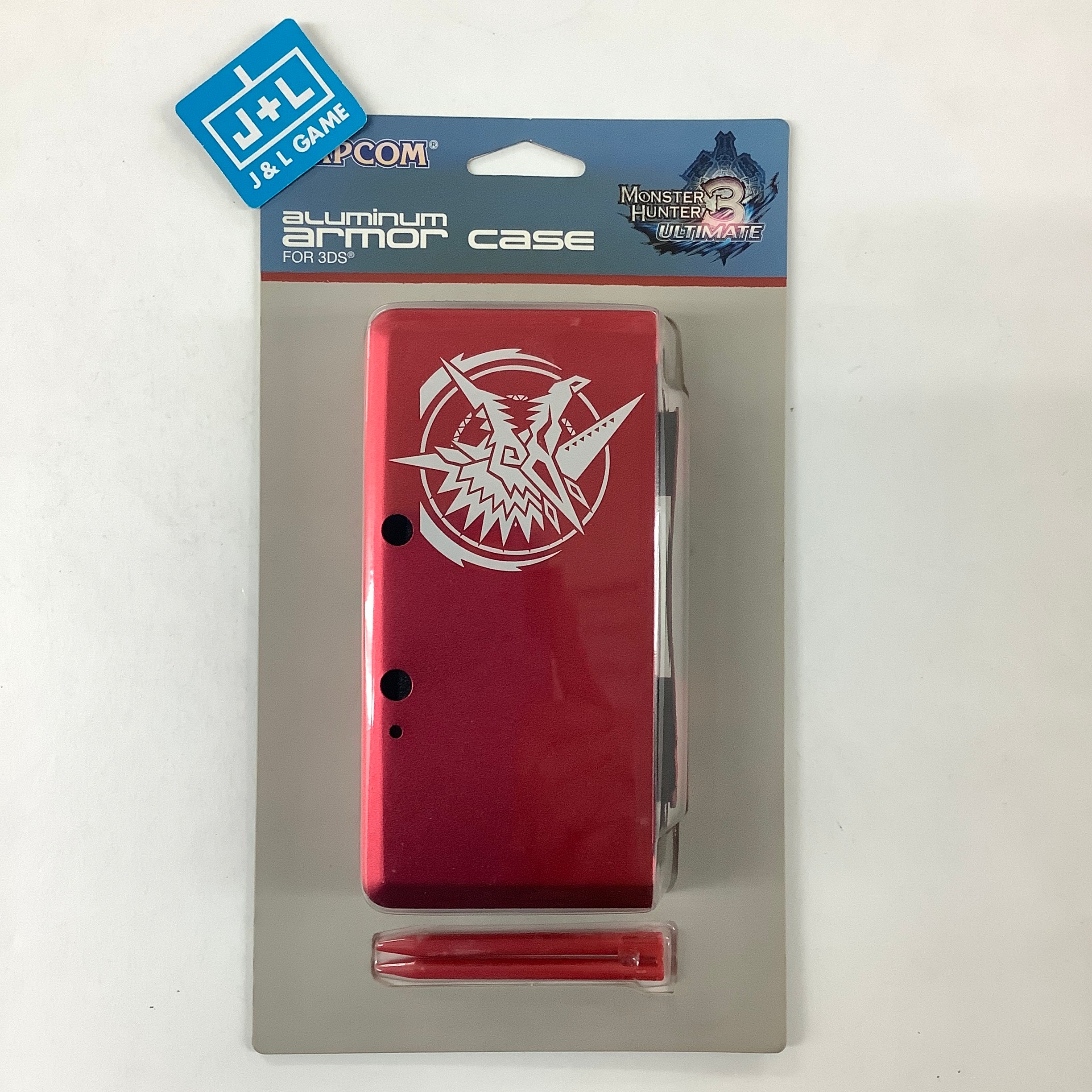 Capcom Aluminum Armor Case for 3DS (Monster Hunter 3 Ultimate Red) - Nintendo 3DS ACCESSORIES Capcom