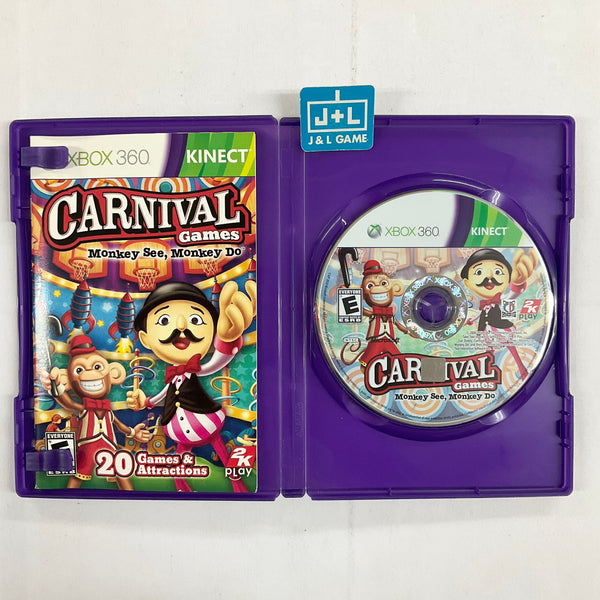  Carnival Games: Monkey See Monkey Do - Xbox 360 : Take 2  Interactive: Video Games