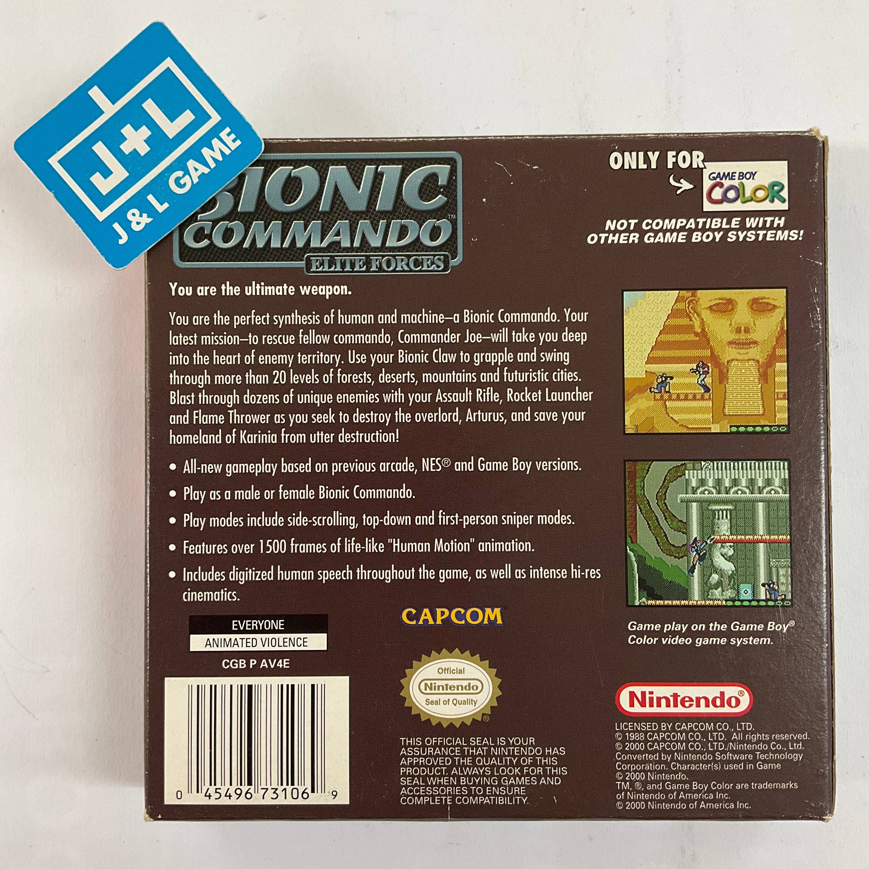 Bionic Commando: Elite Forces - (GBC) Game Boy Color [Pre-Owned] Video Games Nintendo   