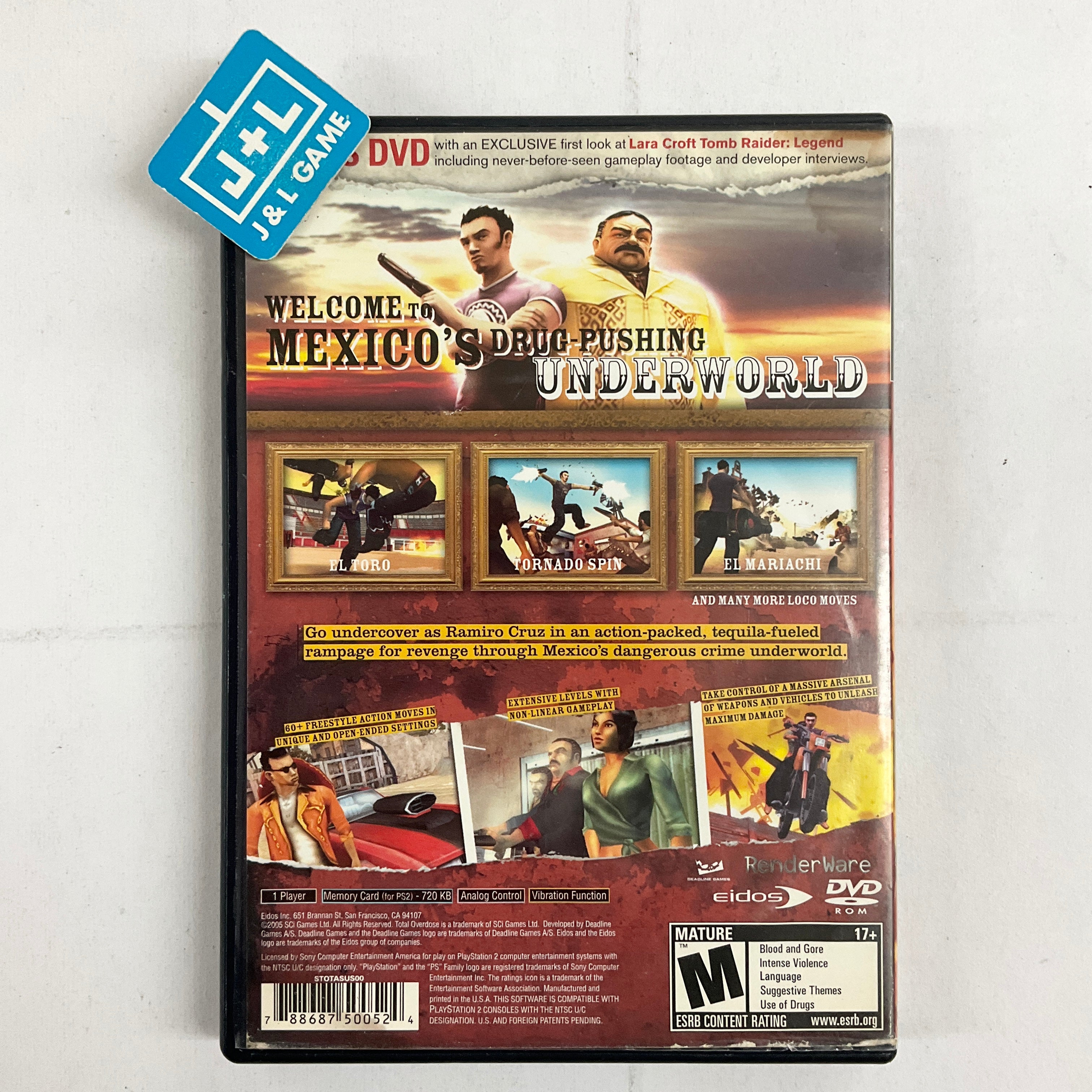 Total Overdose: A Gunslinger's Tale in Mexico - (PS2) PlayStation 2 [Pre-Owned] Video Games Eidos Interactive   