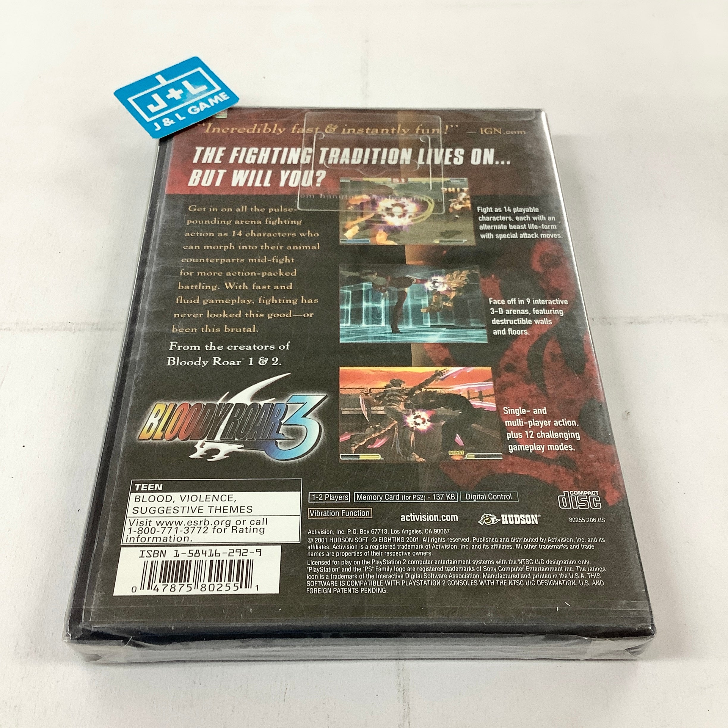 Bloody Roar 3 - (PS2) PlayStation 2 Video Games Hudson   