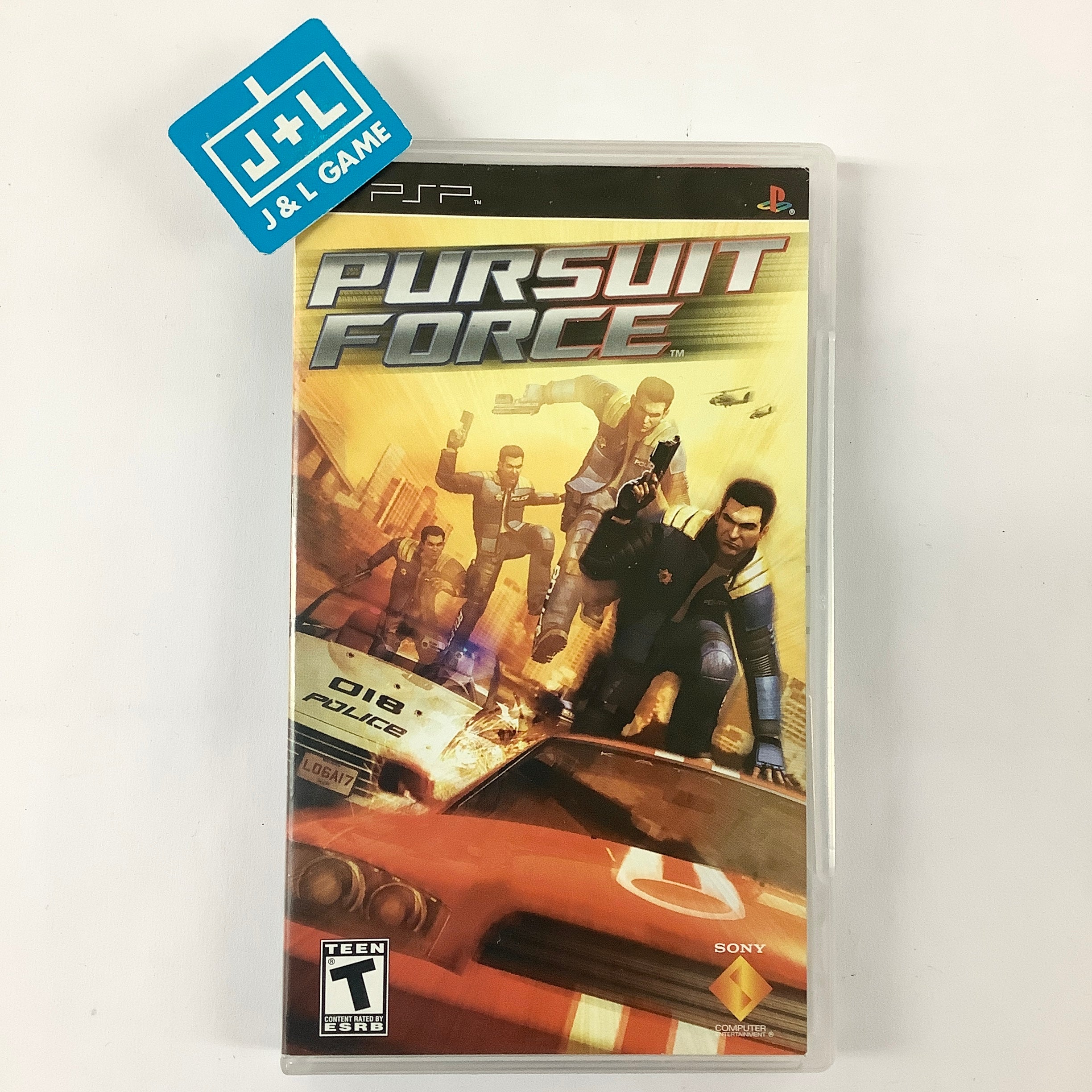 Jeu PSP Pursuit Force - État Correct - Version Complète Avec Boîtier
