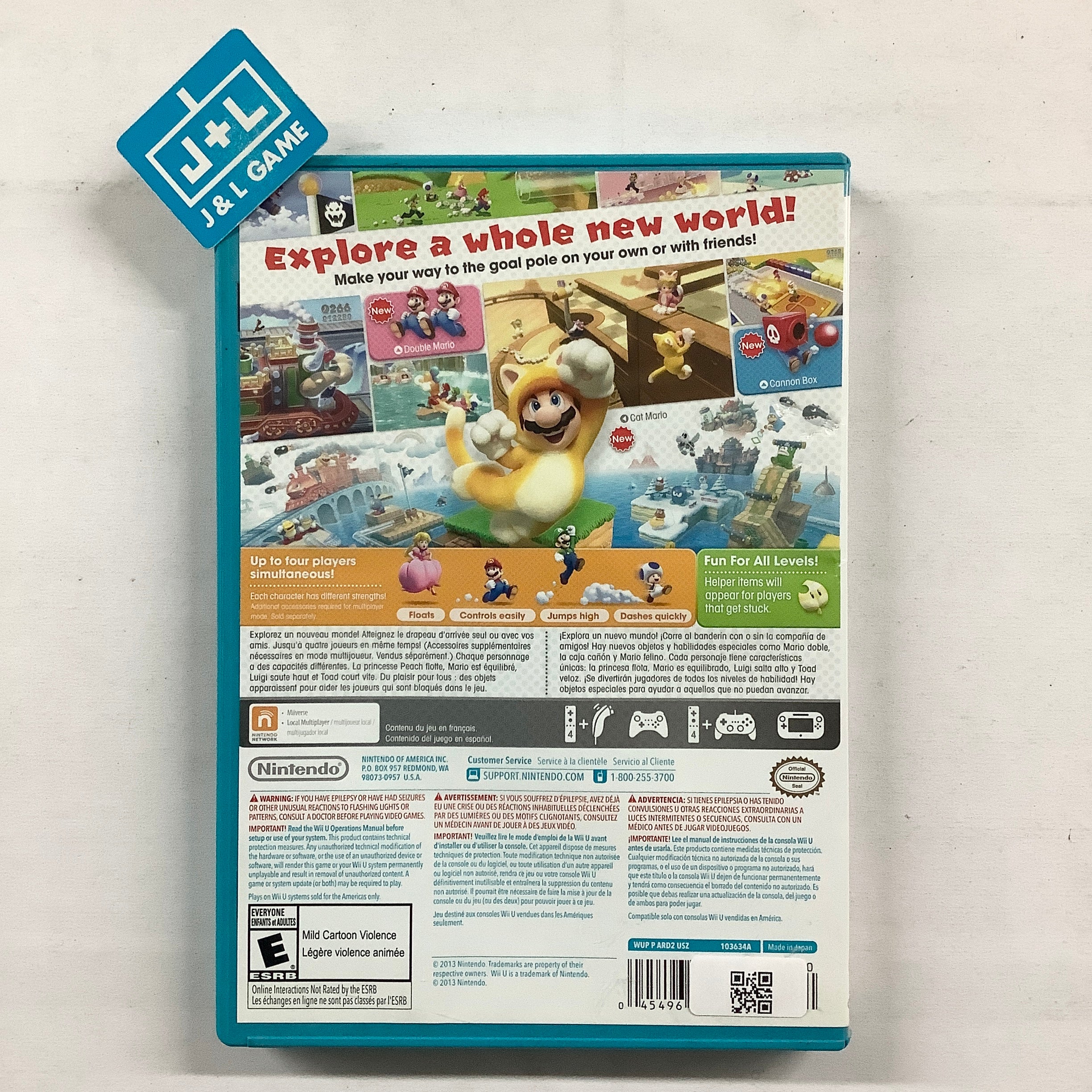 Super Mario 3D World (Nintendo Selects) - Nintendo Wii U [Pre-Owned] Video Games Nintendo   