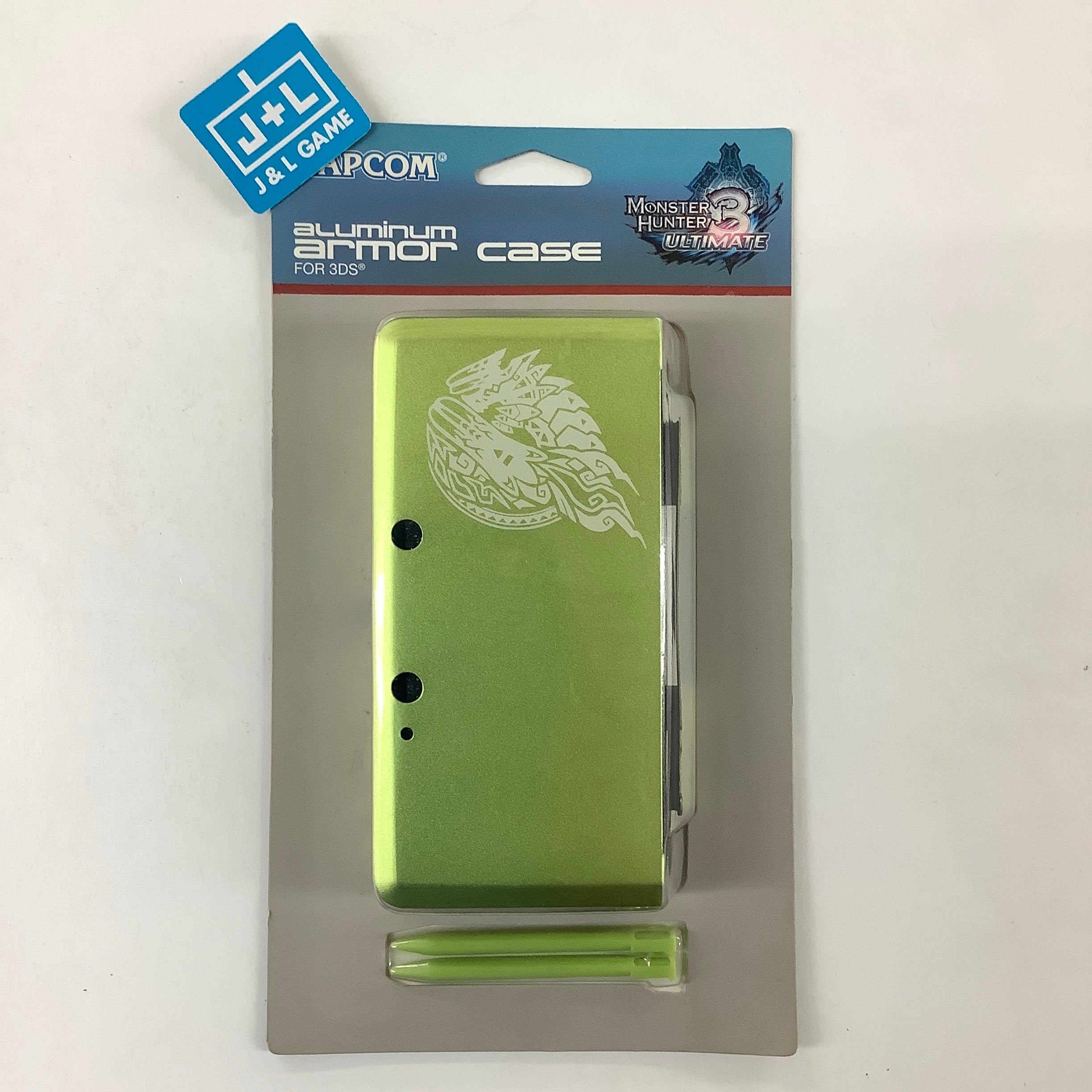Capcom Aluminum Armor Case for 3DS (Monster Hunter 3 Ultimate Green) - Nintendo 3DS Capcom Aluminum Armor Case for 3DS (Monster Hunter 3 Ultimate Green) - Nintendo 3DS