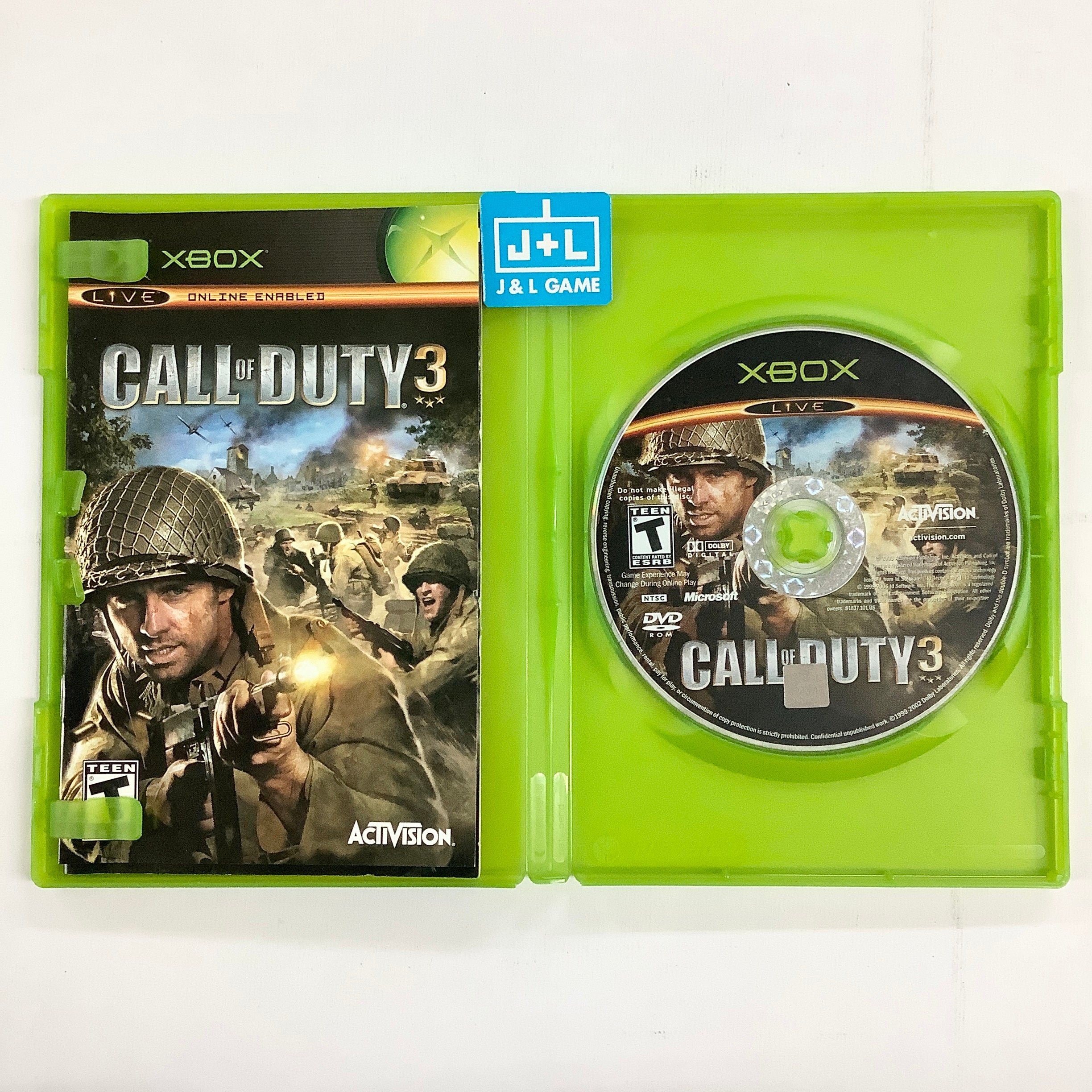 Call of Duty 3 - (XB) Xbox [Pre-Owned] Video Games Activision   
