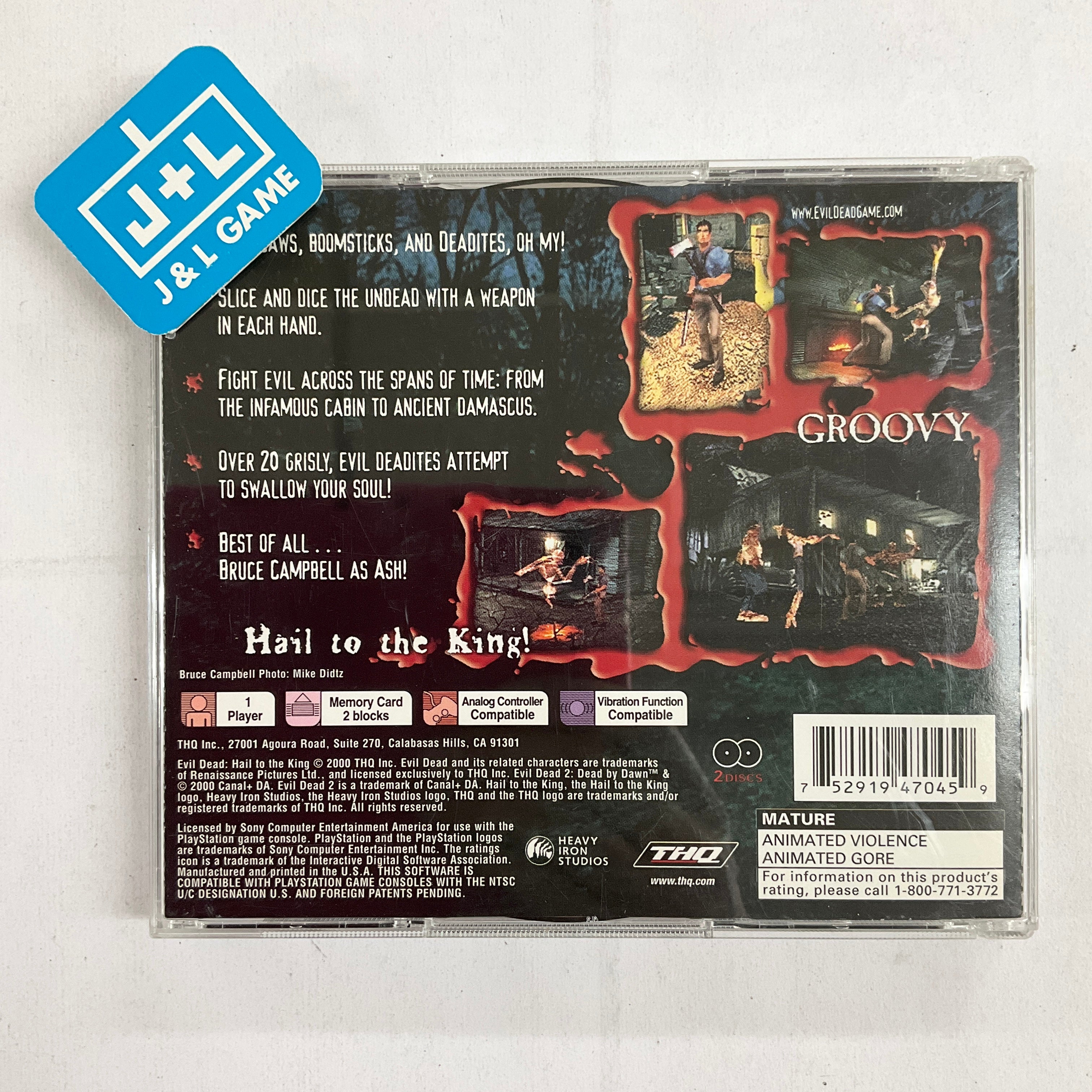 Evil Dead: Hail to the King - (PS1) PlayStation 1 [Pre-Owned] Video Games THQ   
