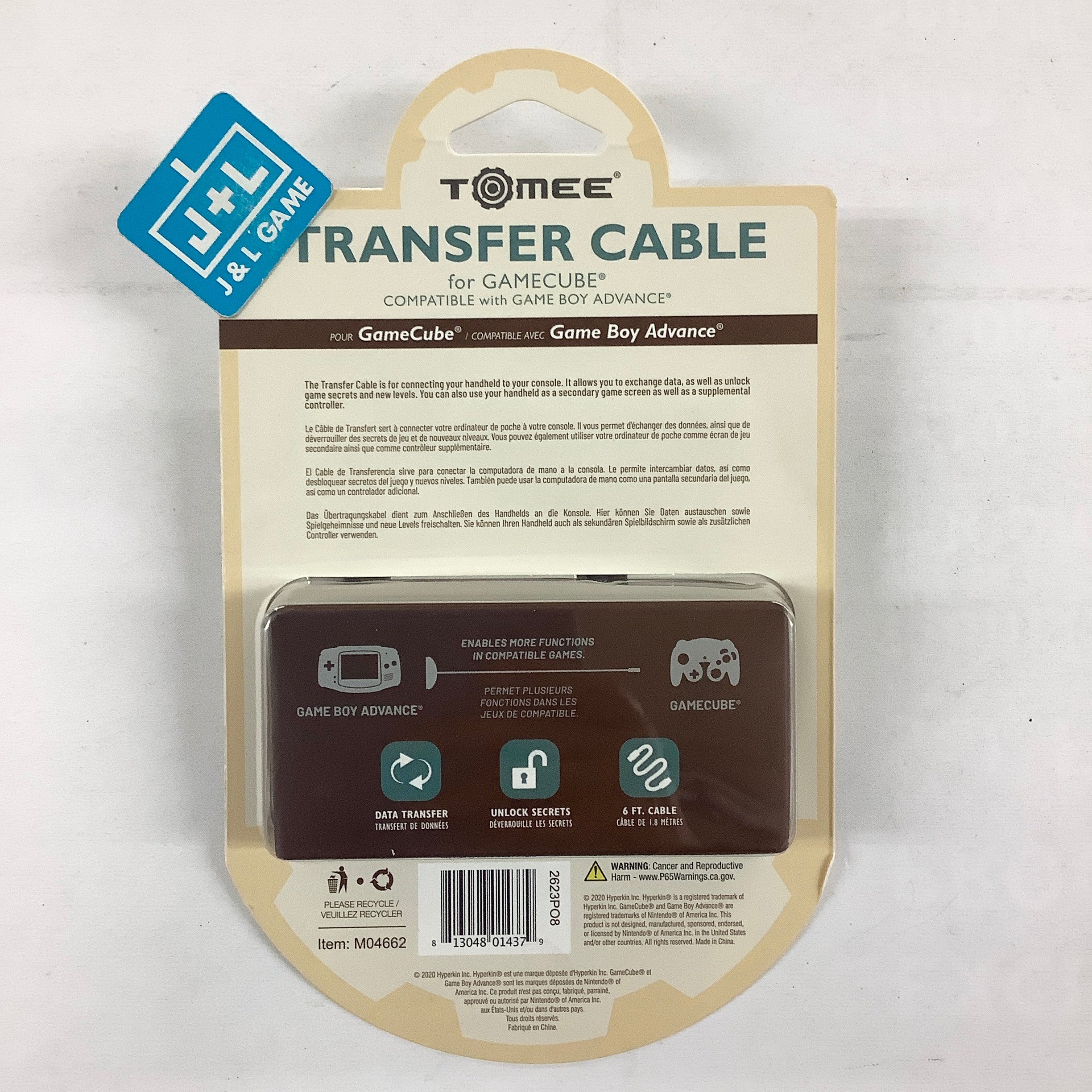 Tomee Transfer Cable - (GBA) Game Boy Advance - (GC) GameCube Accessories Tomee   