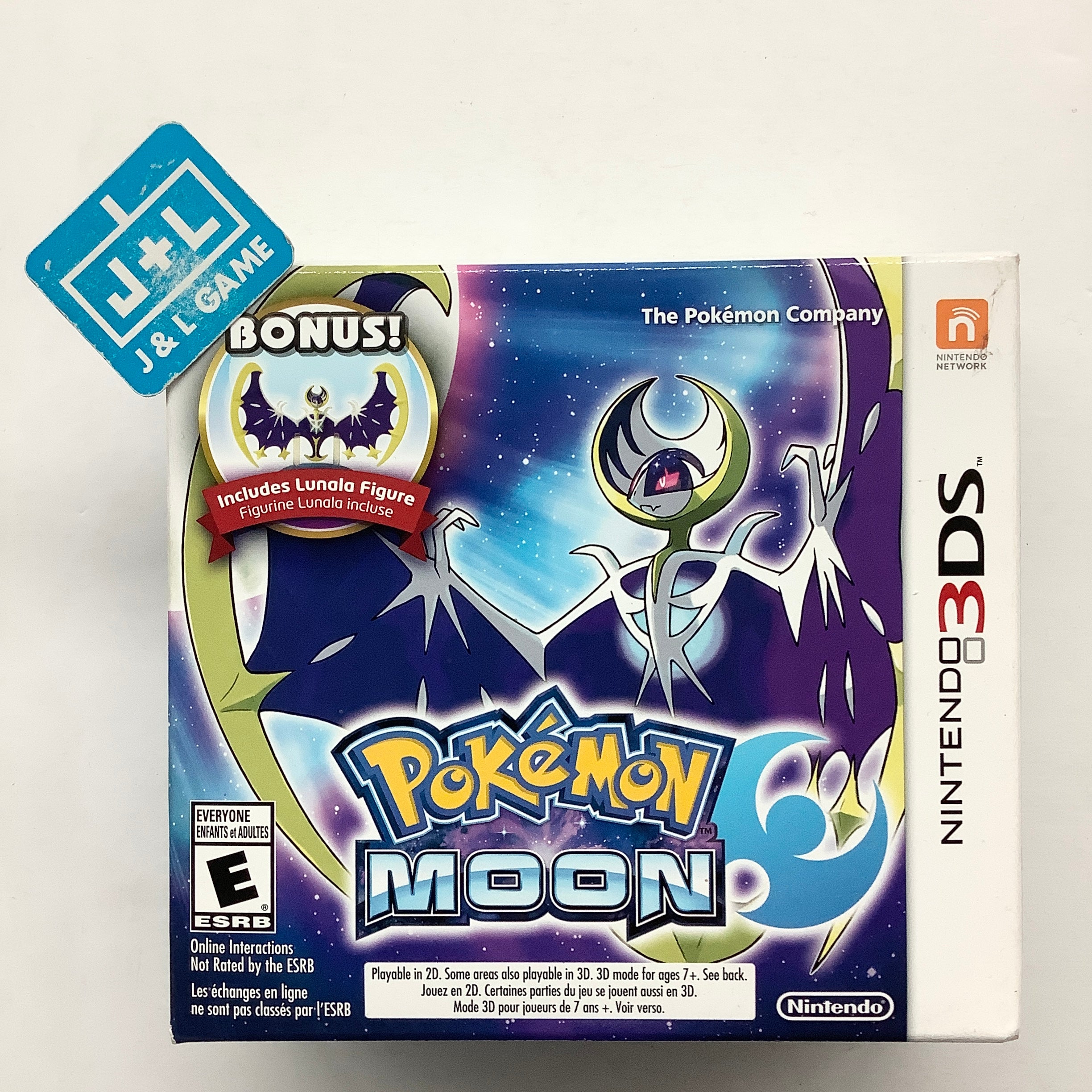 Pokemon Moon (Bonus Lunala Figure) - Nintento 3DS Video Games Nintendo