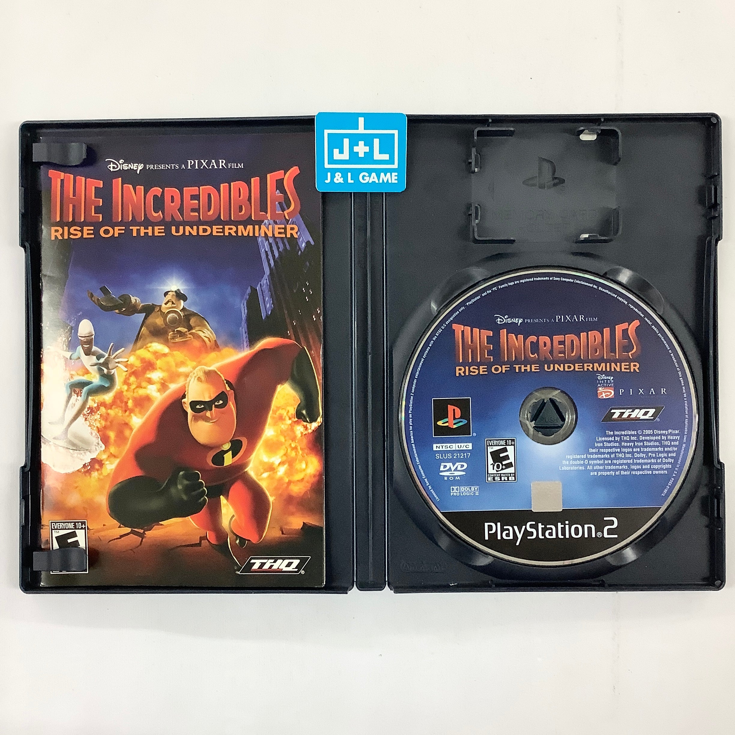 The Incredibles: Rise of the Underminer - (PS2) PlayStation 2 [Pre-Owned] Video Games THQ   