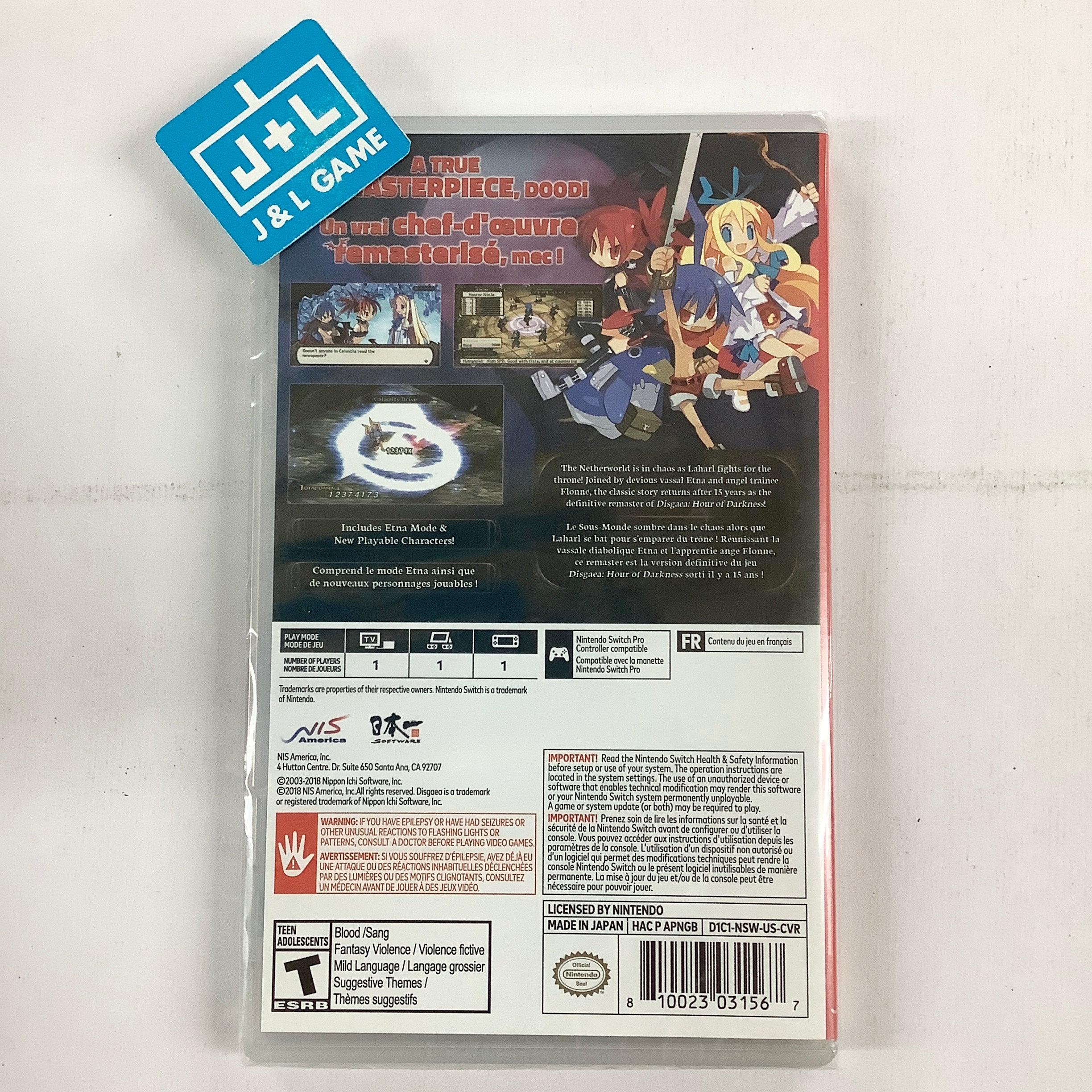 Disgaea 1 Complete - (NSW) Nintendo Switch Video Games NIS America   