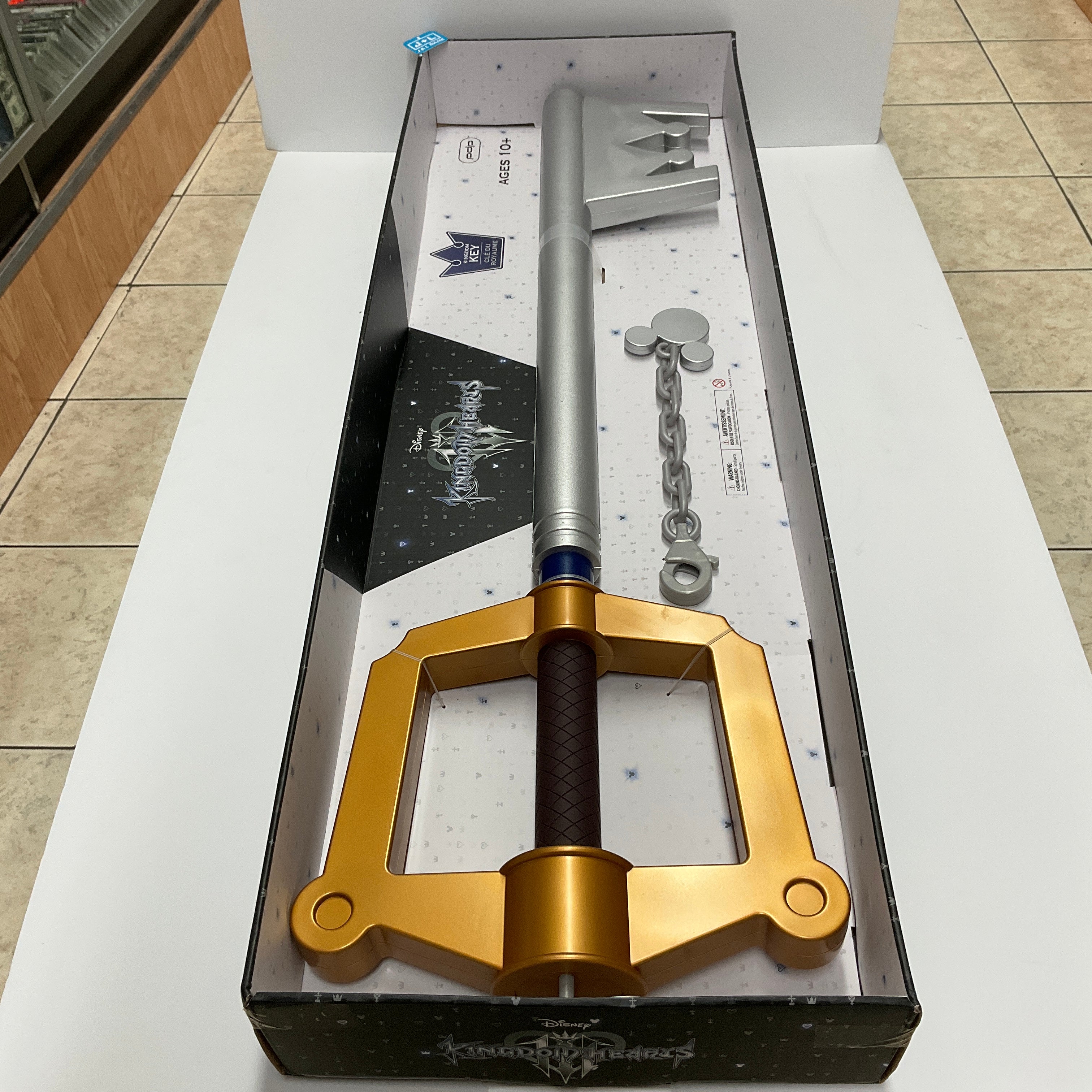 PDP Disney Kingdom Hearts Collectible Full Size Replica of Sora's Kingdom Key Keyblade - Toys Toys PDP