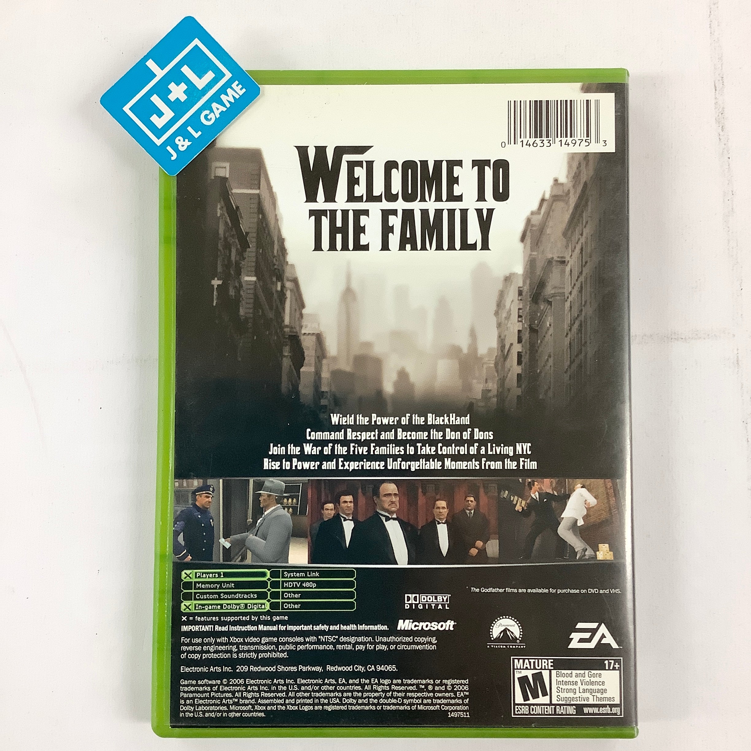 The Godfather - (XB) Xbox [Pre-Owned] Video Games Electronic Arts   