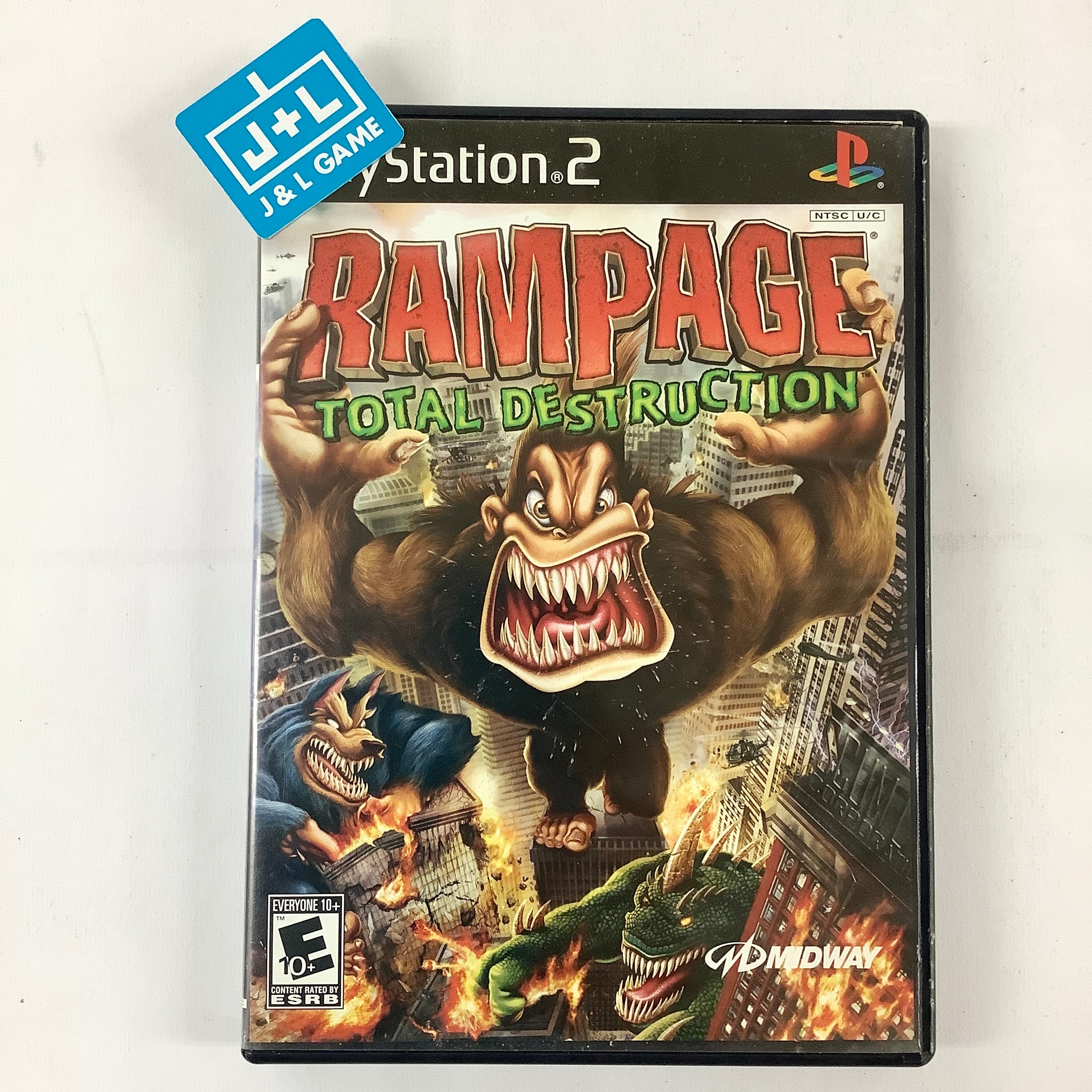 Rampage: Total Destruction - (PS2) PlayStation 2 [Pre-Owned] Video Games Midway   