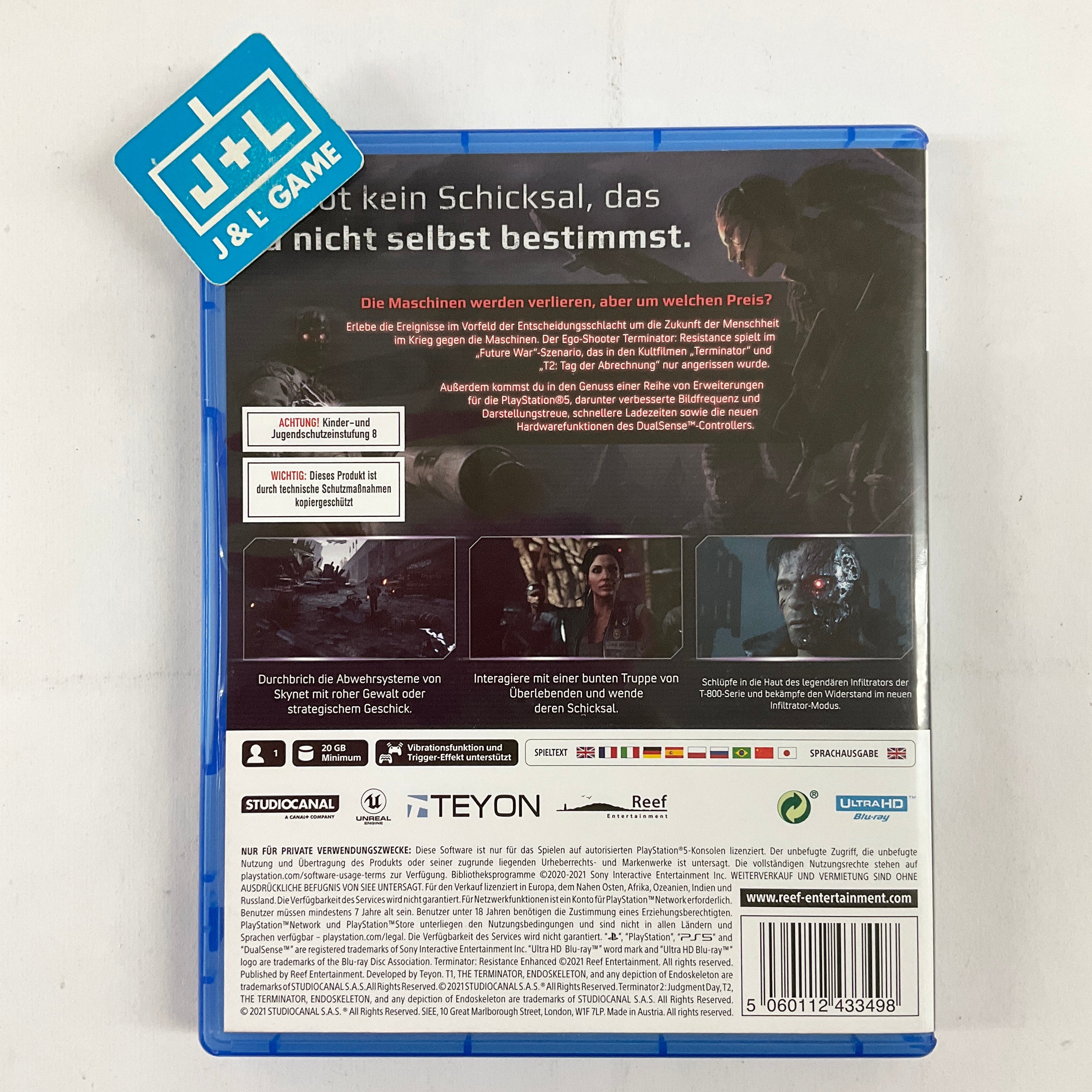 Terminator Resistance - (PS5) PlayStation 5 (European Import) [UNBOXING] Software Reef Entertainment   
