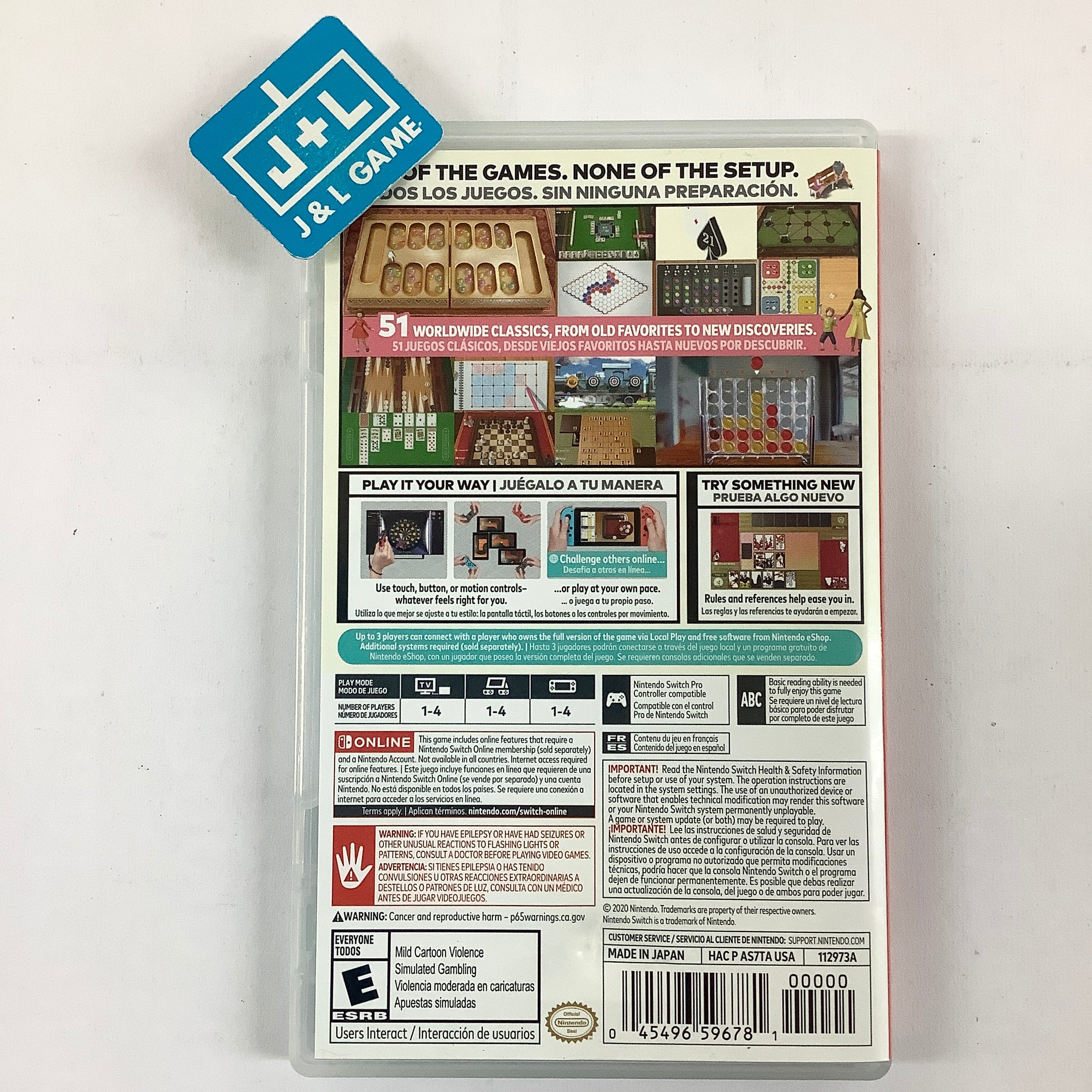 Clubhouse Games: 51 Worldwide Classics - (NSW) Nintendo Switch [Pre-Owned] Video Games Nintendo   