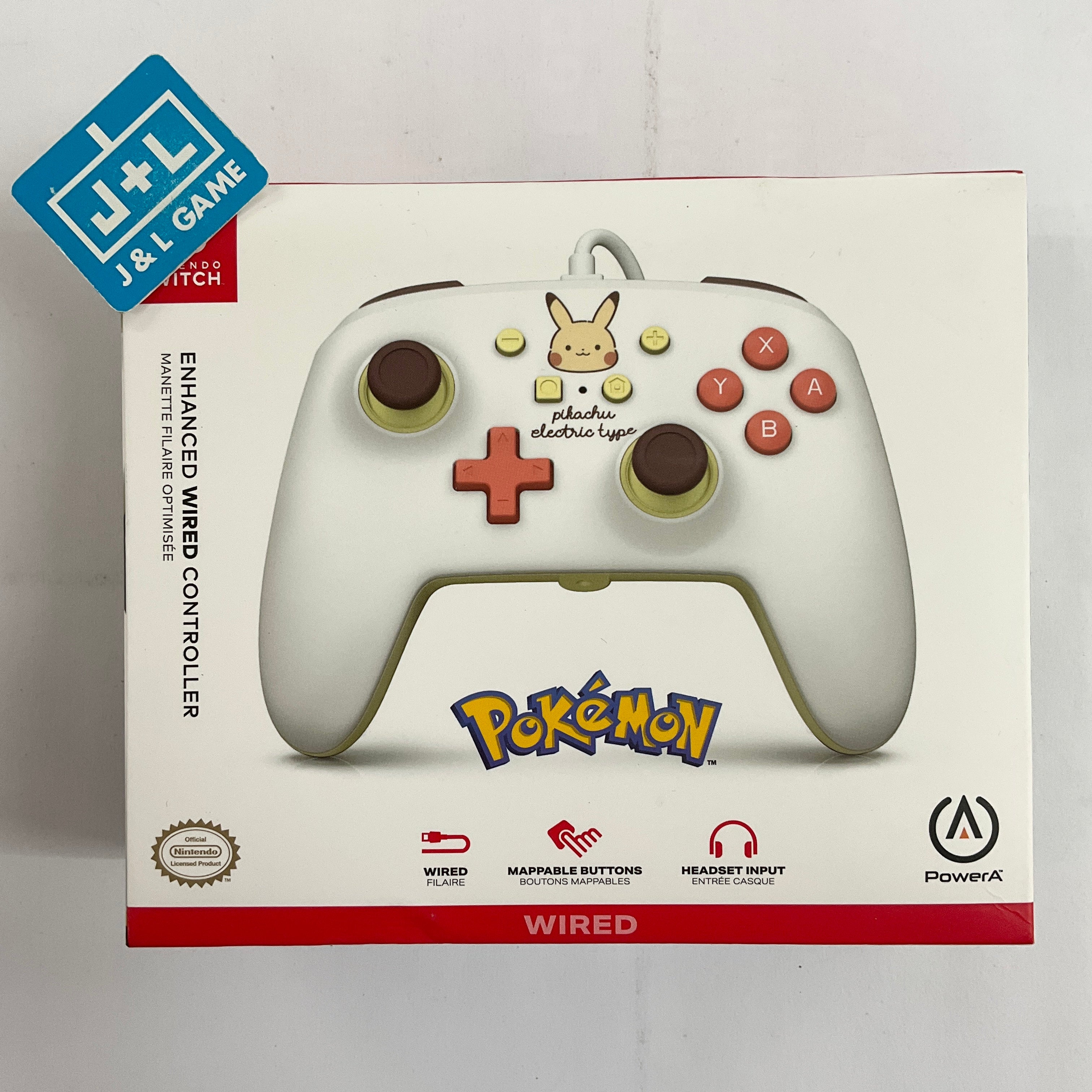 PowerA Enhanced Wired Controller (Pikachu Electric Type) - (NSW) Nintendo Switch Accessories PowerA