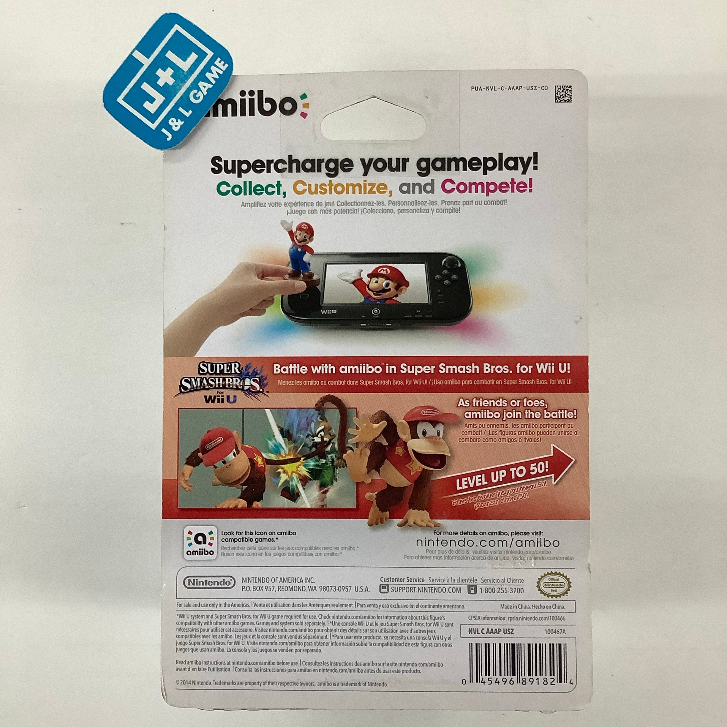 Diddy Kong (Super Smash Bros. series) - Nintendo WiiU Amiibo Amiibo Nintendo   