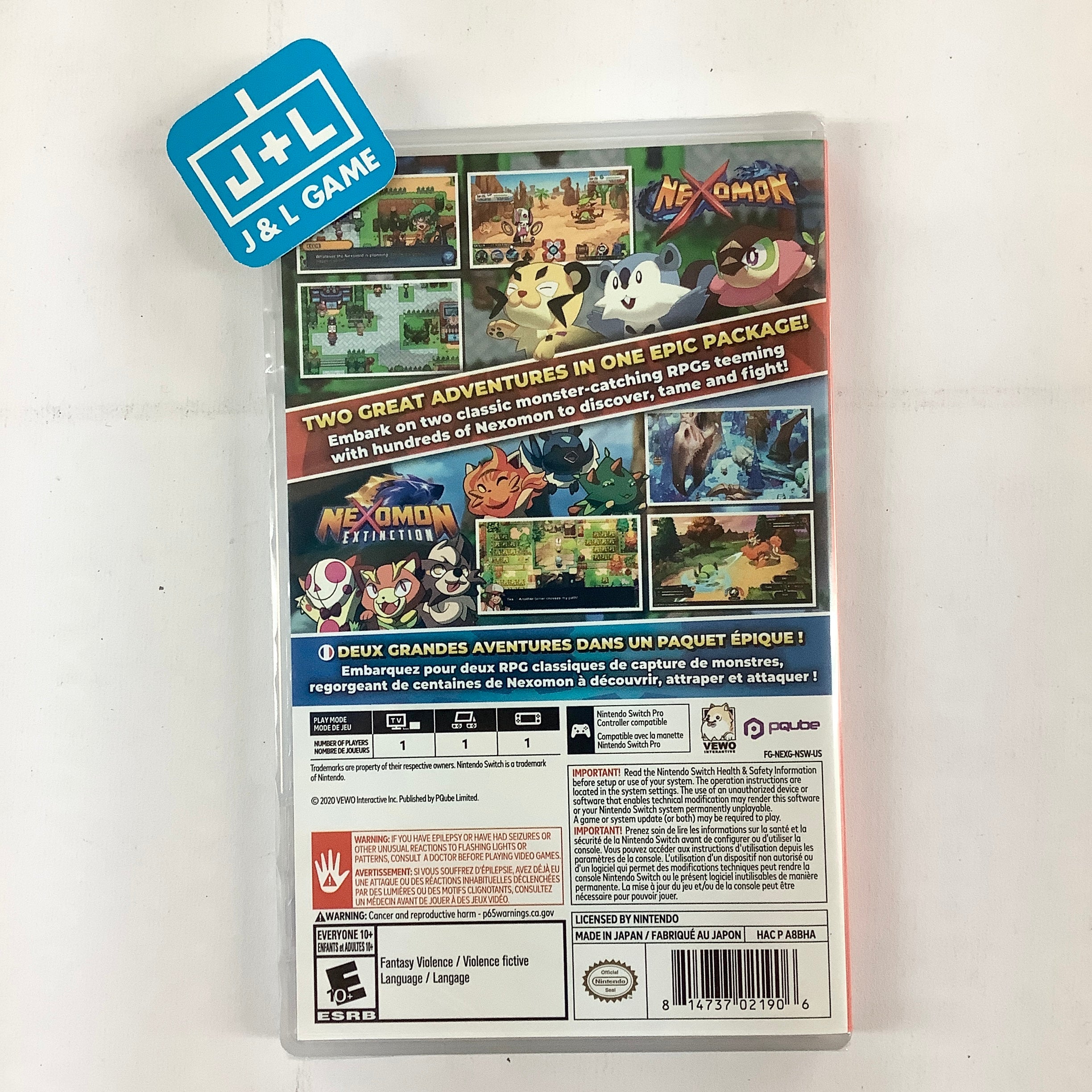 Nexomon + Nexomon Extinction - Complete Collection - (NSW) Nintendo Switch Video Games PQube   