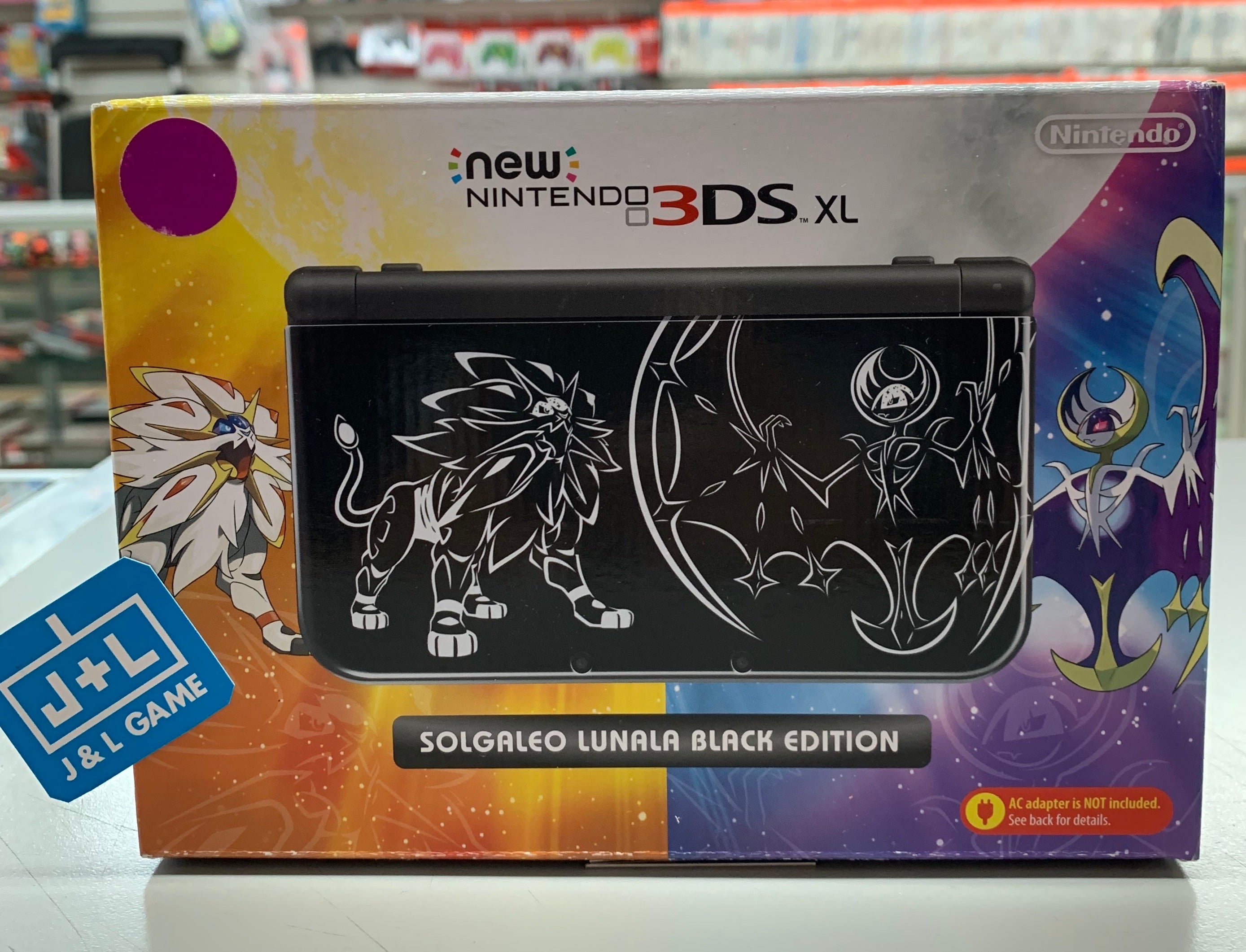 New Nintendo 3DS XL Console (Solgaleo Lunala Black Edition