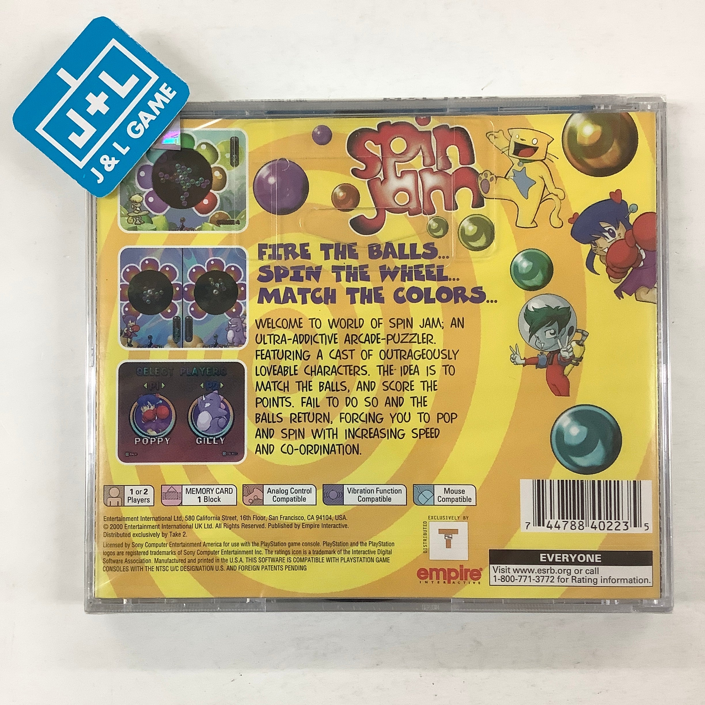 Spin Jam - (PS1) PlayStation 1 Video Games Empire Interactive   