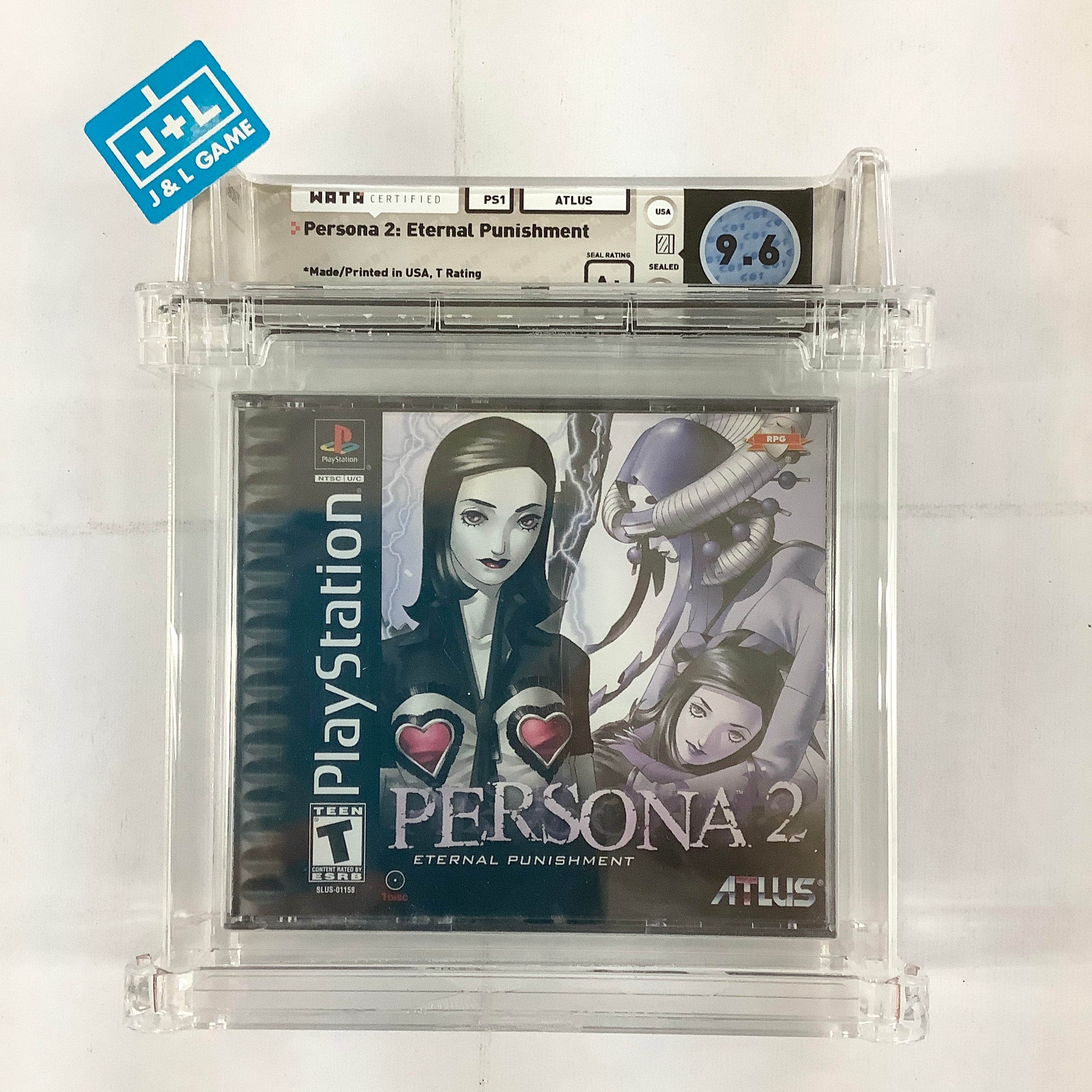 Persona 2: Eternal Punishment (WATA Graded 9.6) - (PS1) PlayStation 1 Video Games Atlus