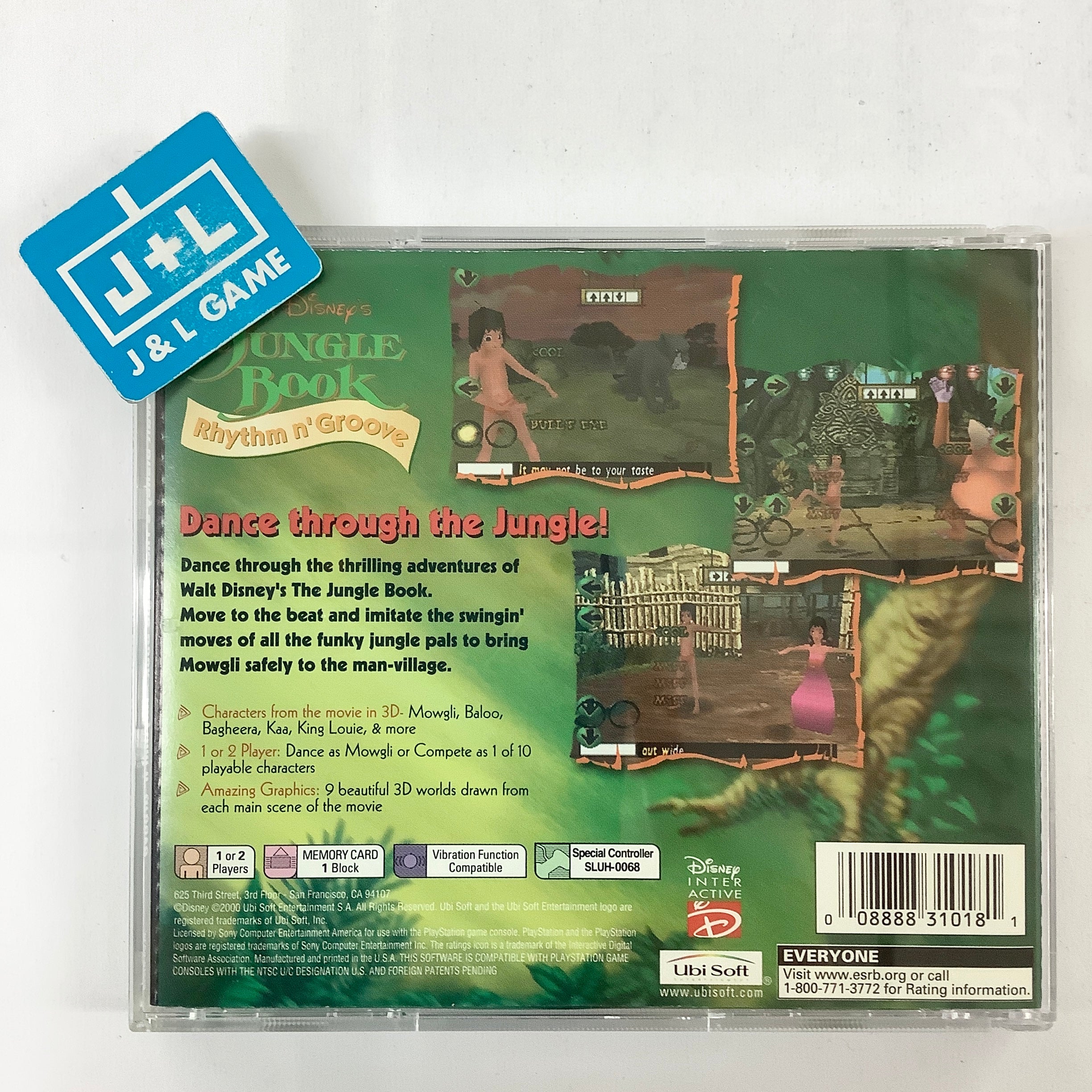 Walt Disney's The Jungle Book: Rhythm N'Groove - (PS1) PlayStation 1 [Pre-Owned] Video Games Ubisoft   