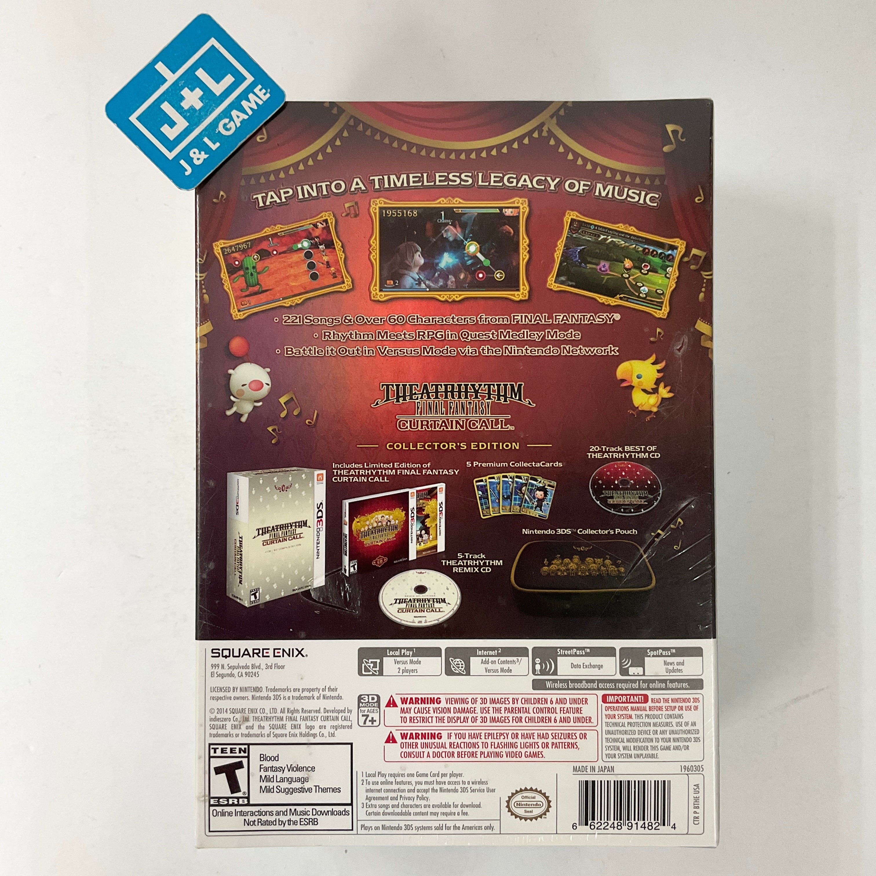 Theatrhythm Final Fantasy Curtain Call Collector's Edition - Nintendo 3DS Video Games Square Enix   