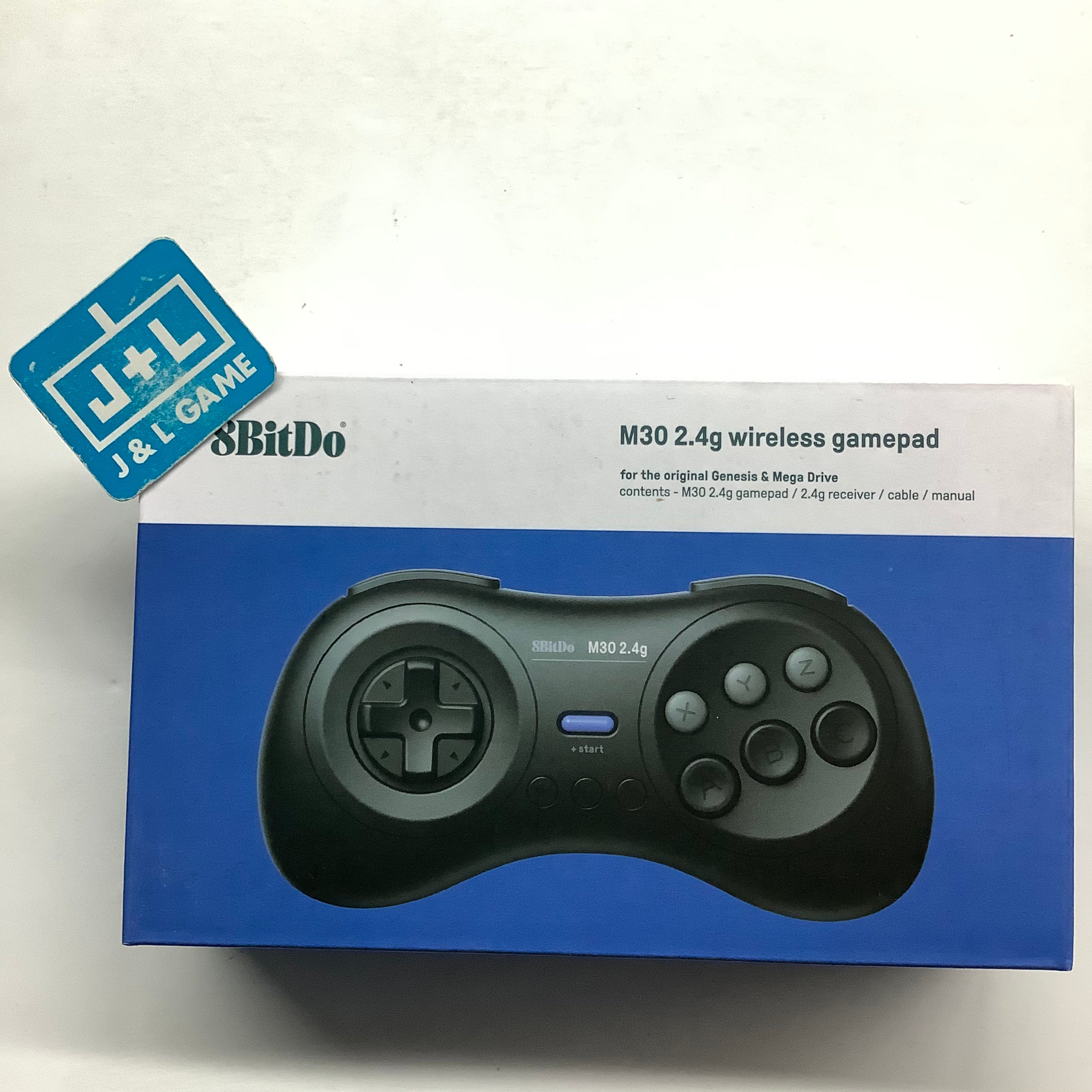 8Bitdo M30 2.4G Wireless Gamepad for the Original Sega Genesis and Sega Mega Drive ( Black ) - (SG) Sega Genesis Accessories 8Bitdo