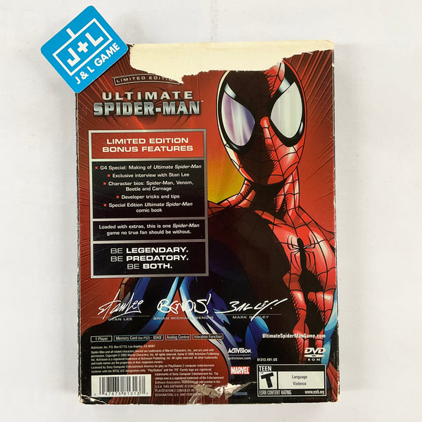 Fem Slip sko venskab Ultimate Spider-Man (Limited Edition) - (PS2) PlayStation 2 [Pre-Owned –  J&L Video Games New York City