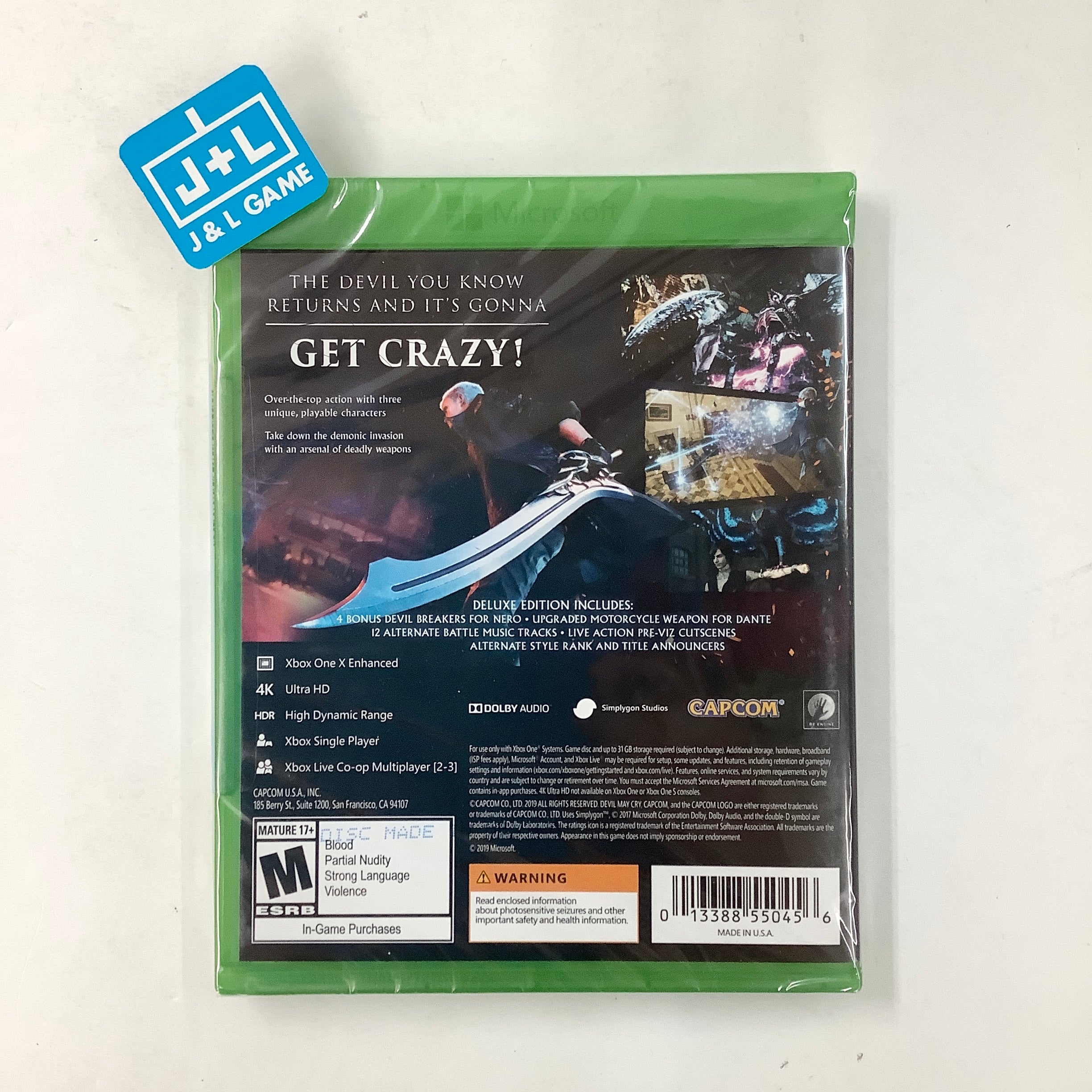 Devil May Cry 5 Collector's Edition - (XB1) Xbox One Accessories Development Plus Inc.   