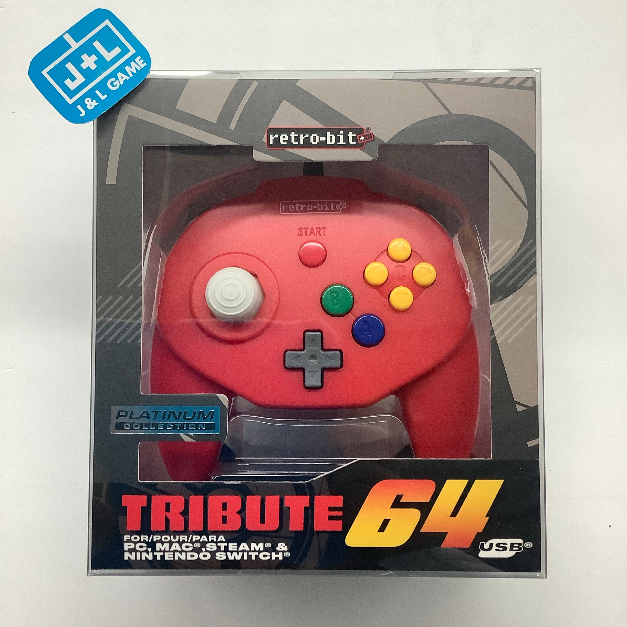 Retro-Bit Tribute 64 USB Controller (Red) - (NSW) Nintendo Switch ACCESSORIES Retro-Bit