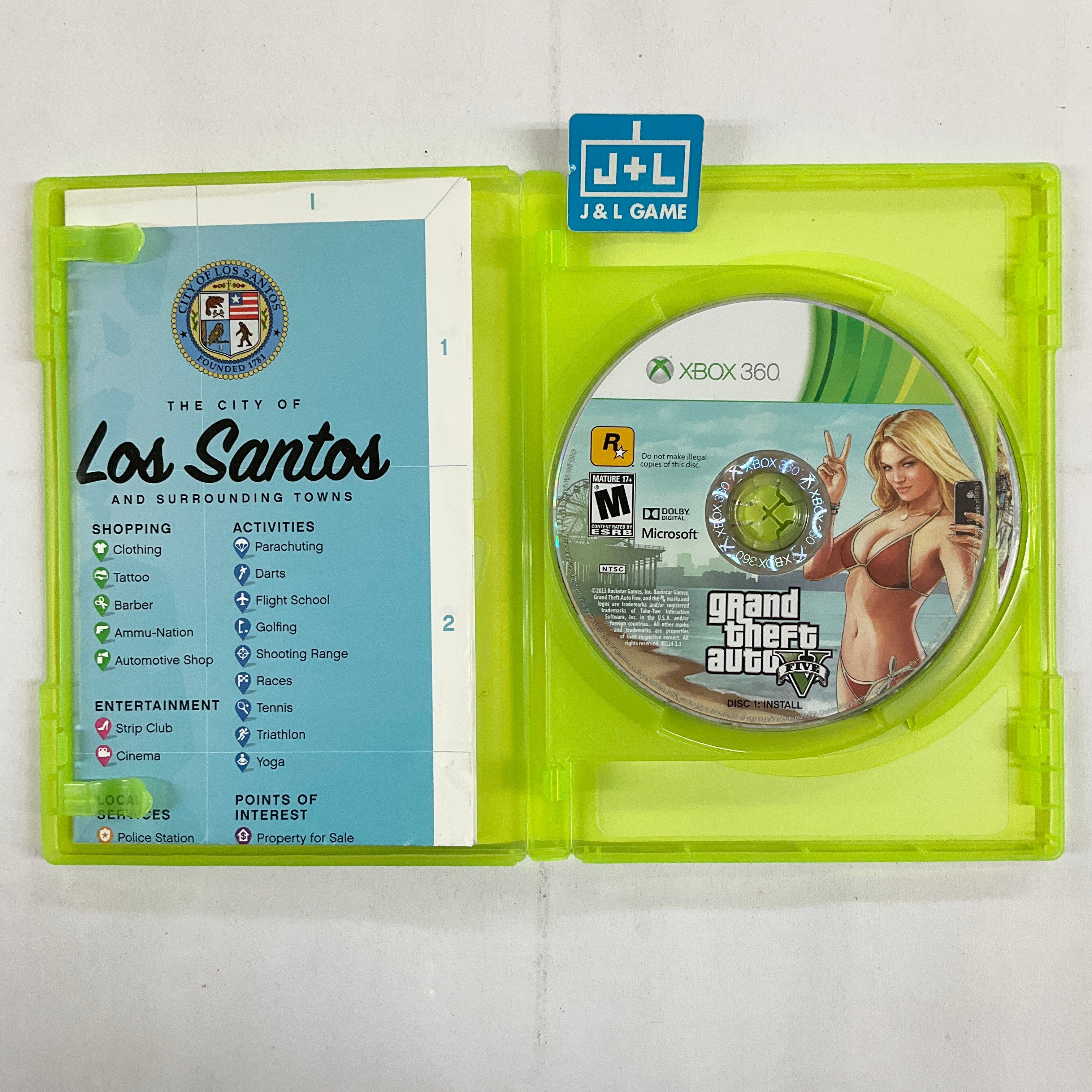 Grand Theft Auto V - Xbox 360 [Pre-Owned] Video Games Rockstar Games   