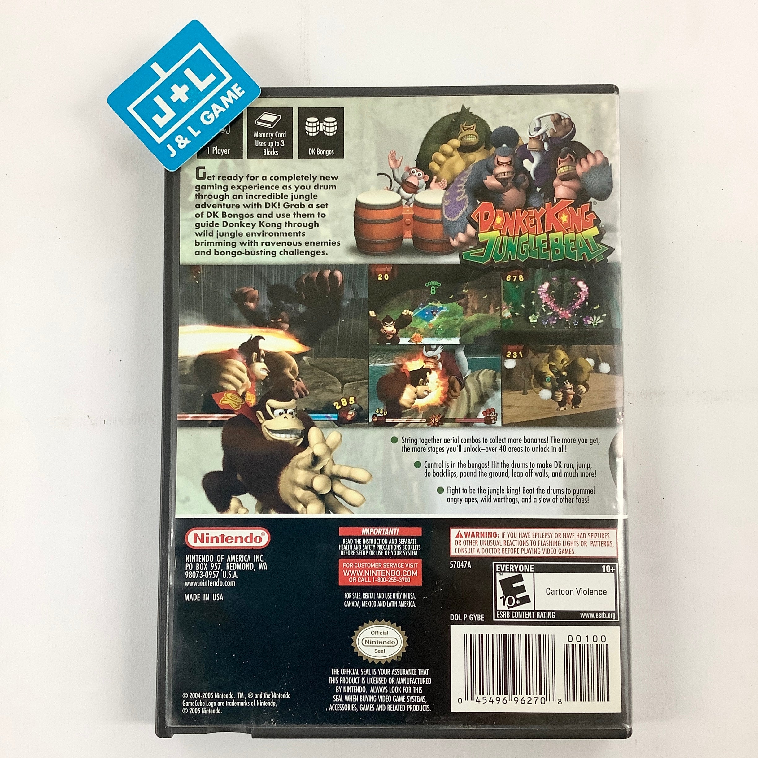 Donkey Kong Jungle Beat - (GC) Nintendo GameCube [Pre-Owned] Video Games Nintendo   