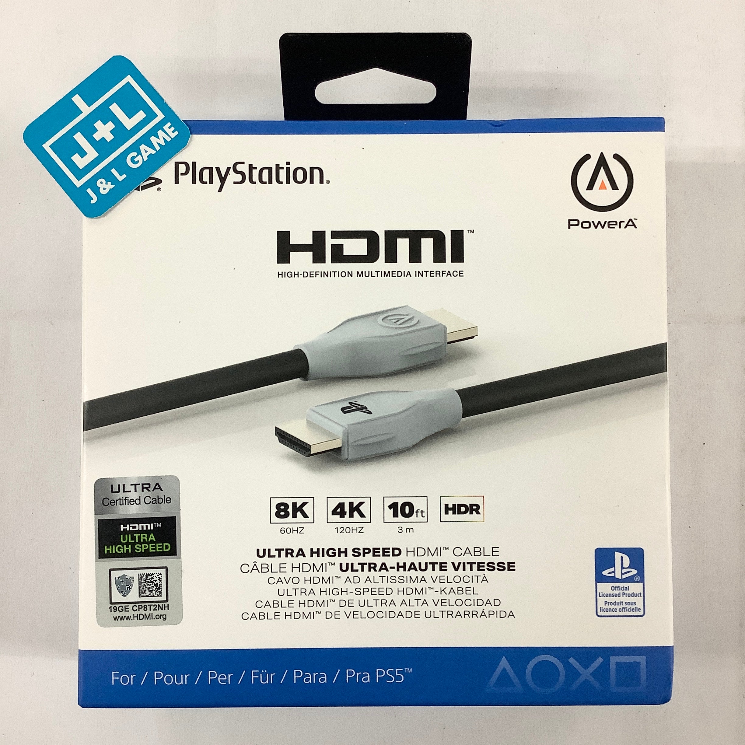 PowerA Ultra High Speed HDMI Cable - (PS5) PlayStation 5 Accessories PowerA   