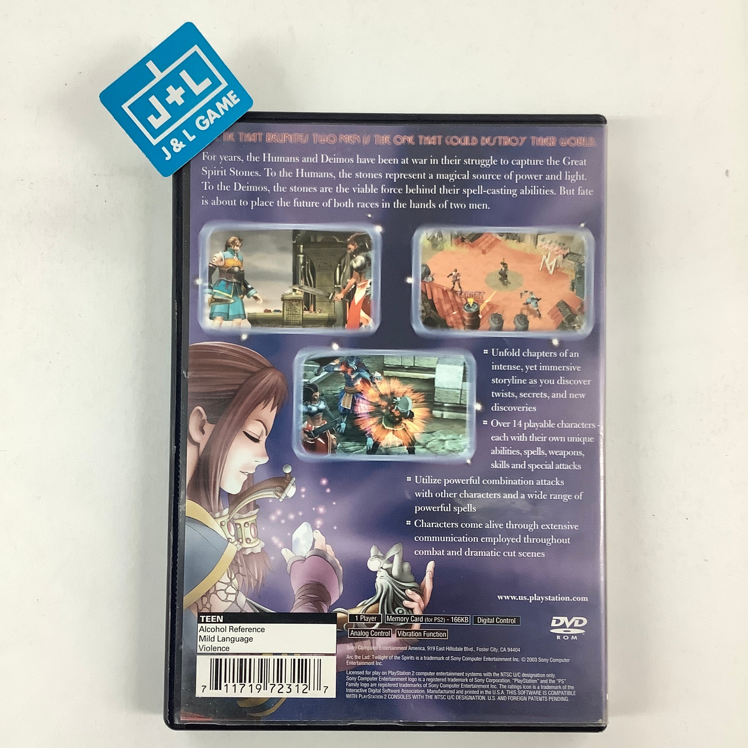 Arc the Lad: Twilight of the Spirits - (PS2) PlayStation 2 [Pre-Owned] Video Games SCEA   