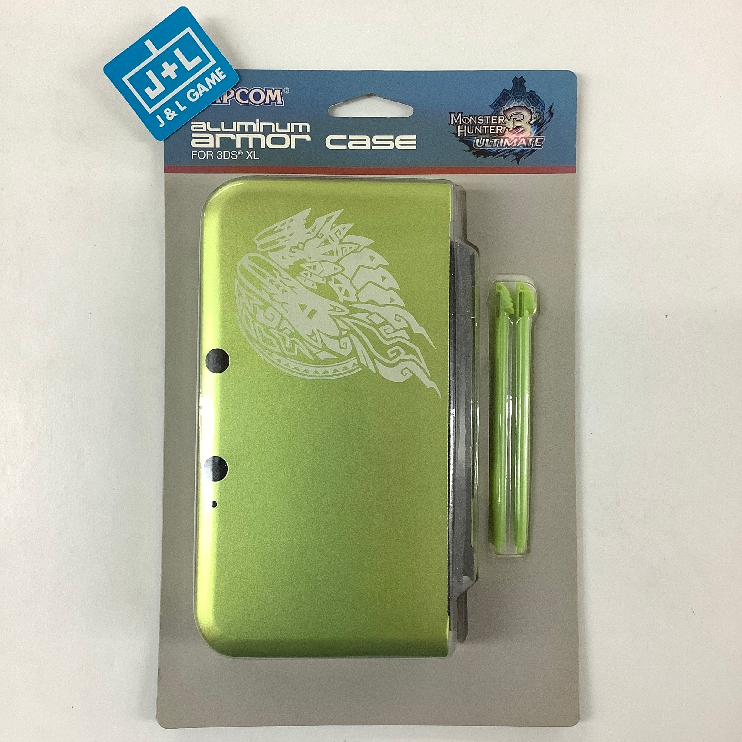Capcom Aluminum Armor Case for 3DS XL (Monster Hunter 3 Ultimate Green) - Nintendo 3DS ACCESSORIES Capcom