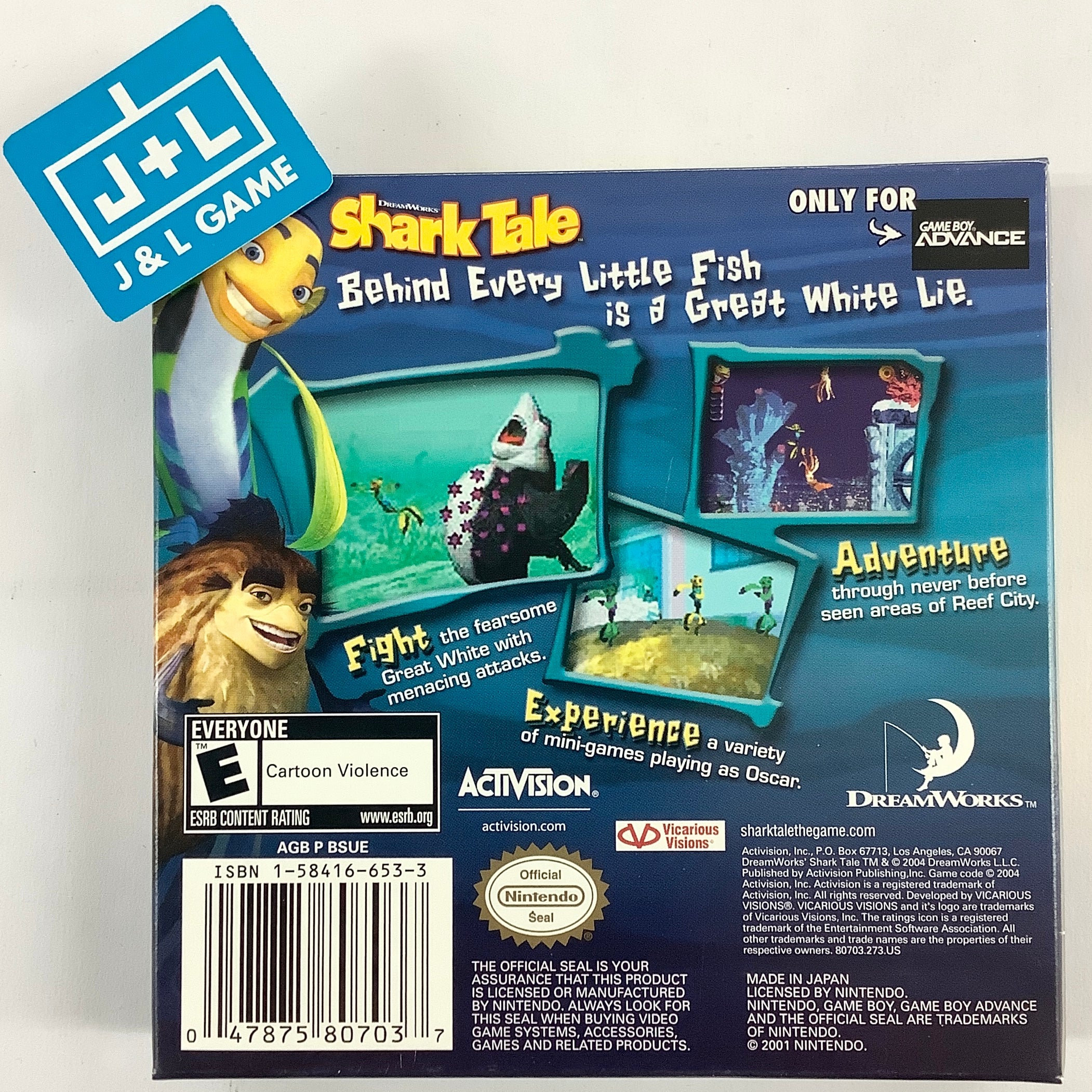 DreamWorks Shark Tale - (GBA) Game Boy Advance [Pre-Owned] Video Games Activision   