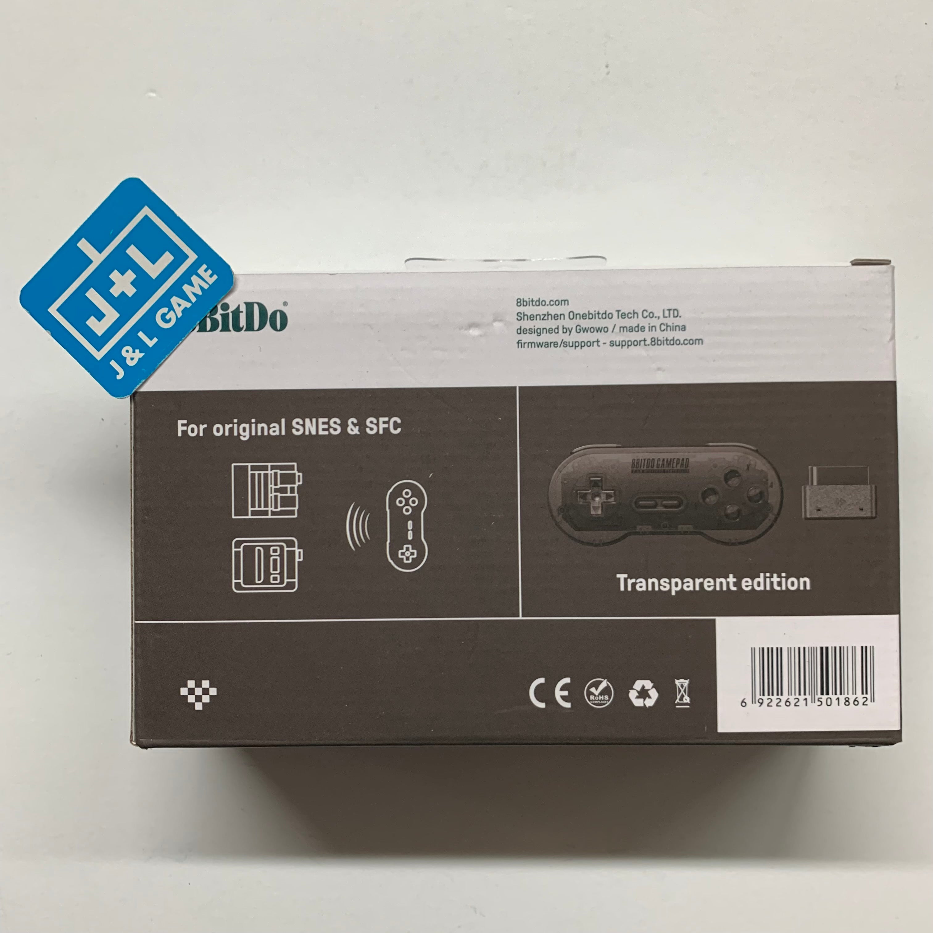 8Bitdo Sn30 2.4G Wireless Gamepad for Original SNES/SFC (Transparent Edition) - (SNES) Super Nintendo Accessories 8Bitdo   