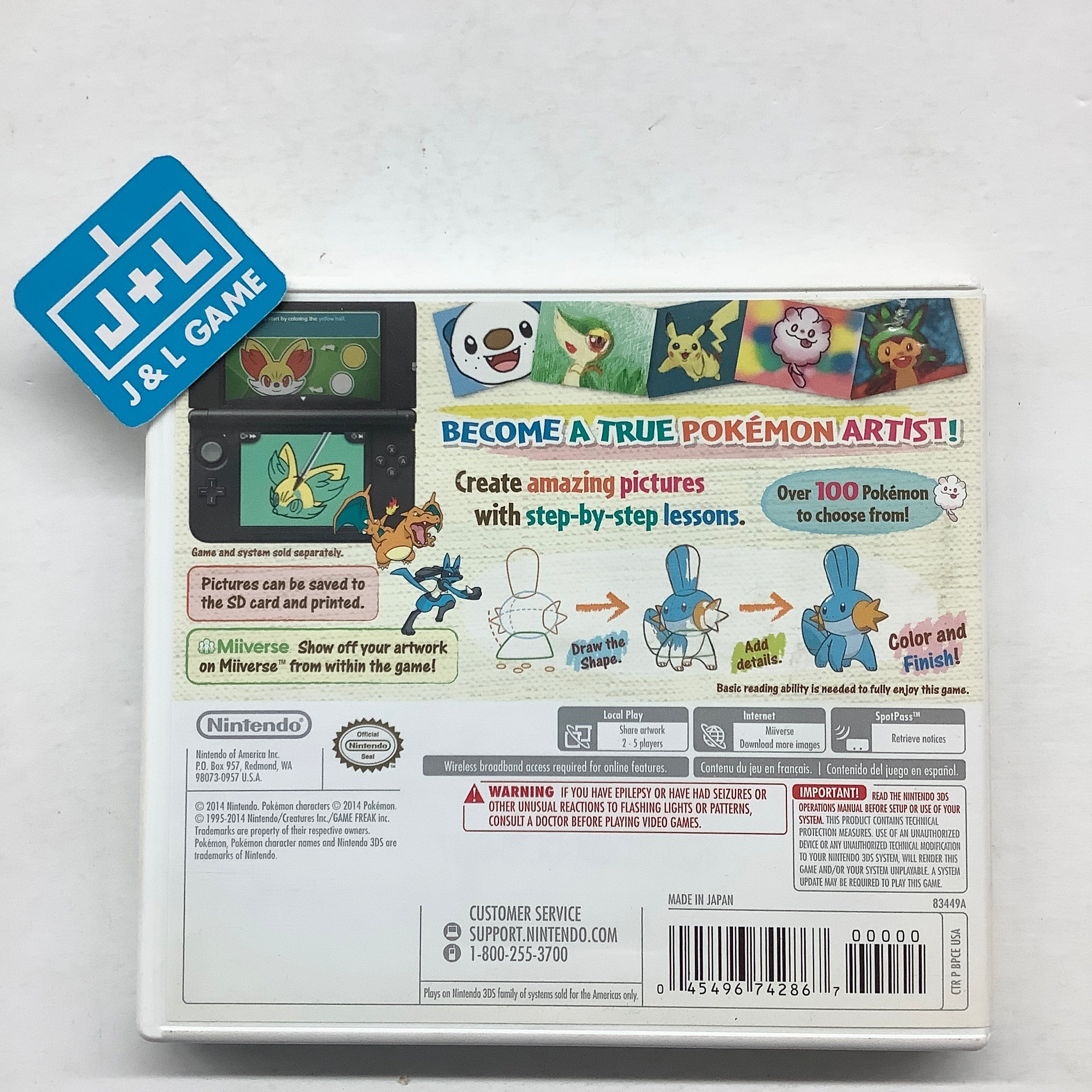 Pokemon Art Academy - Nintendo 3DS [Pre-Owned] Video Games Nintendo   