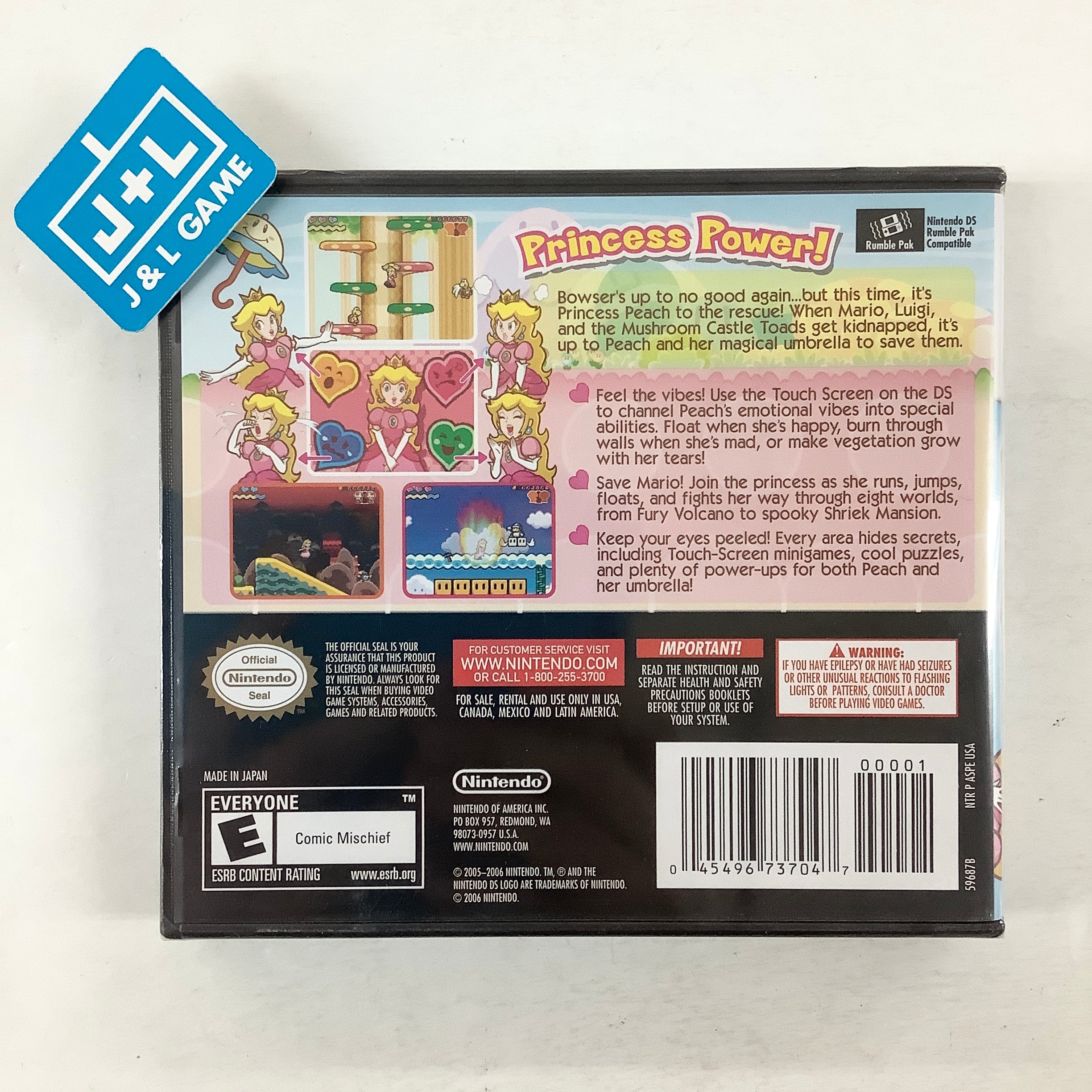Super Princess Peach - (NDS) Nintendo DS Video Games Nintendo   