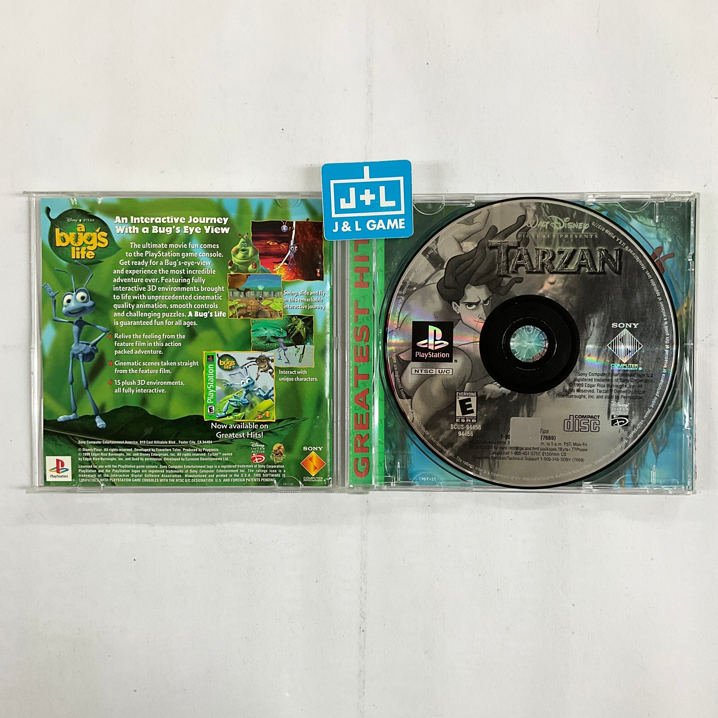Walt Disney Pictures Presents: Tarzan (Greatest Hits) - PlayStation 1 [Pre-Owned] Video Games SCEA   