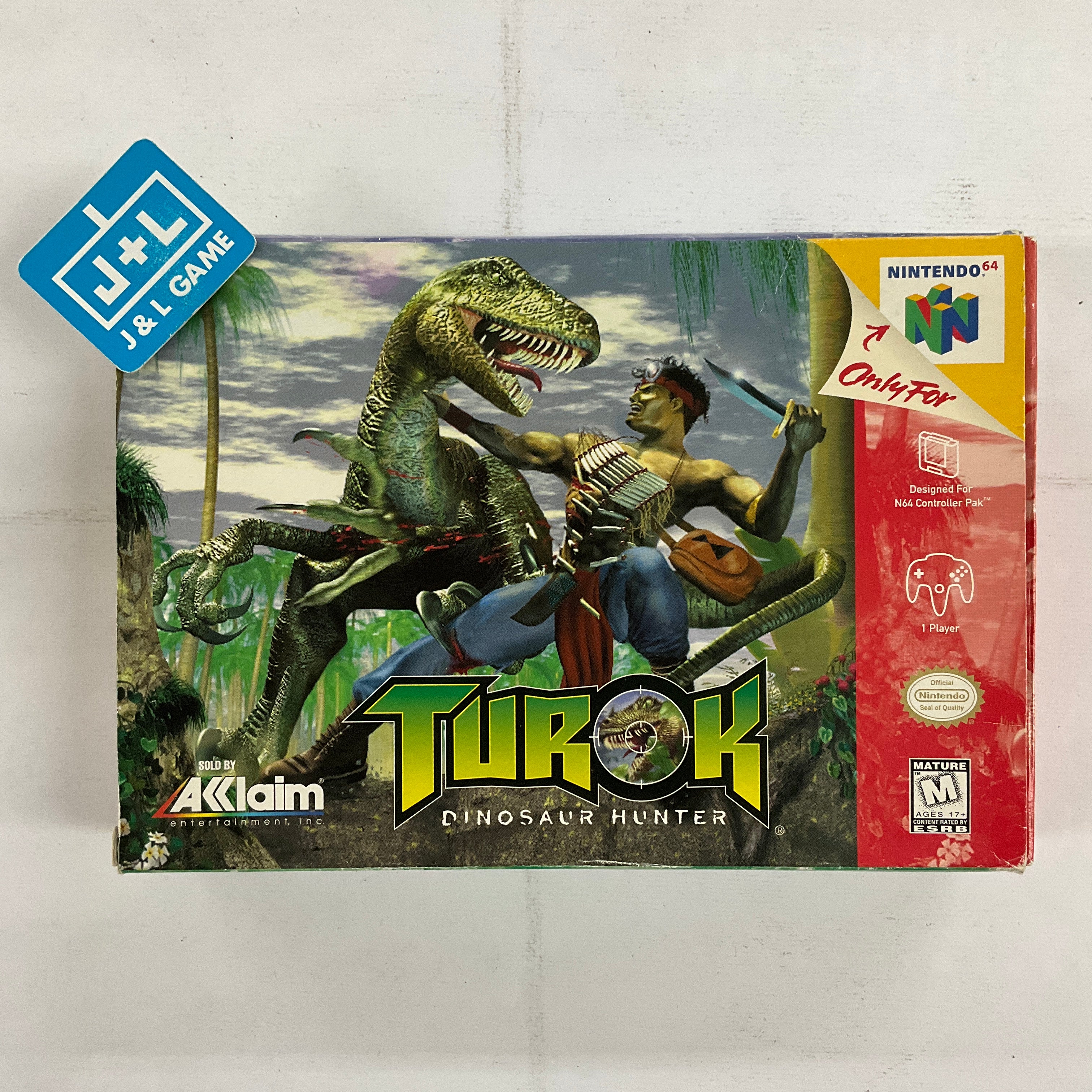 Turok: Dinosaur Hunter - (N64) Nintendo 64 [Pre-Owned] Video Games Acclaim   