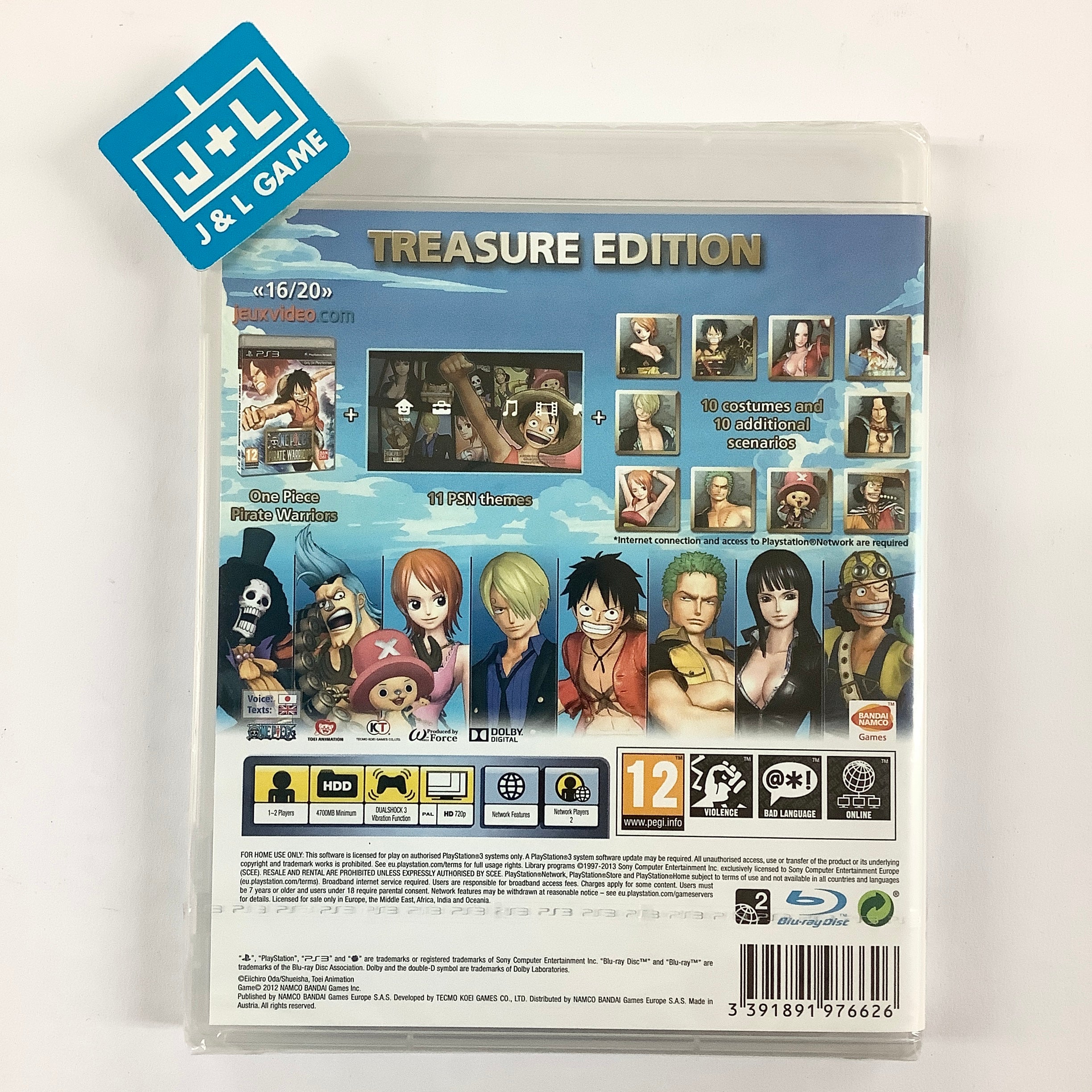 One Piece: Pirate Warriors (Treasure Edition) - (PS3) PlayStation 3 (European Import) Video Games BANDAI NAMCO Entertainment   