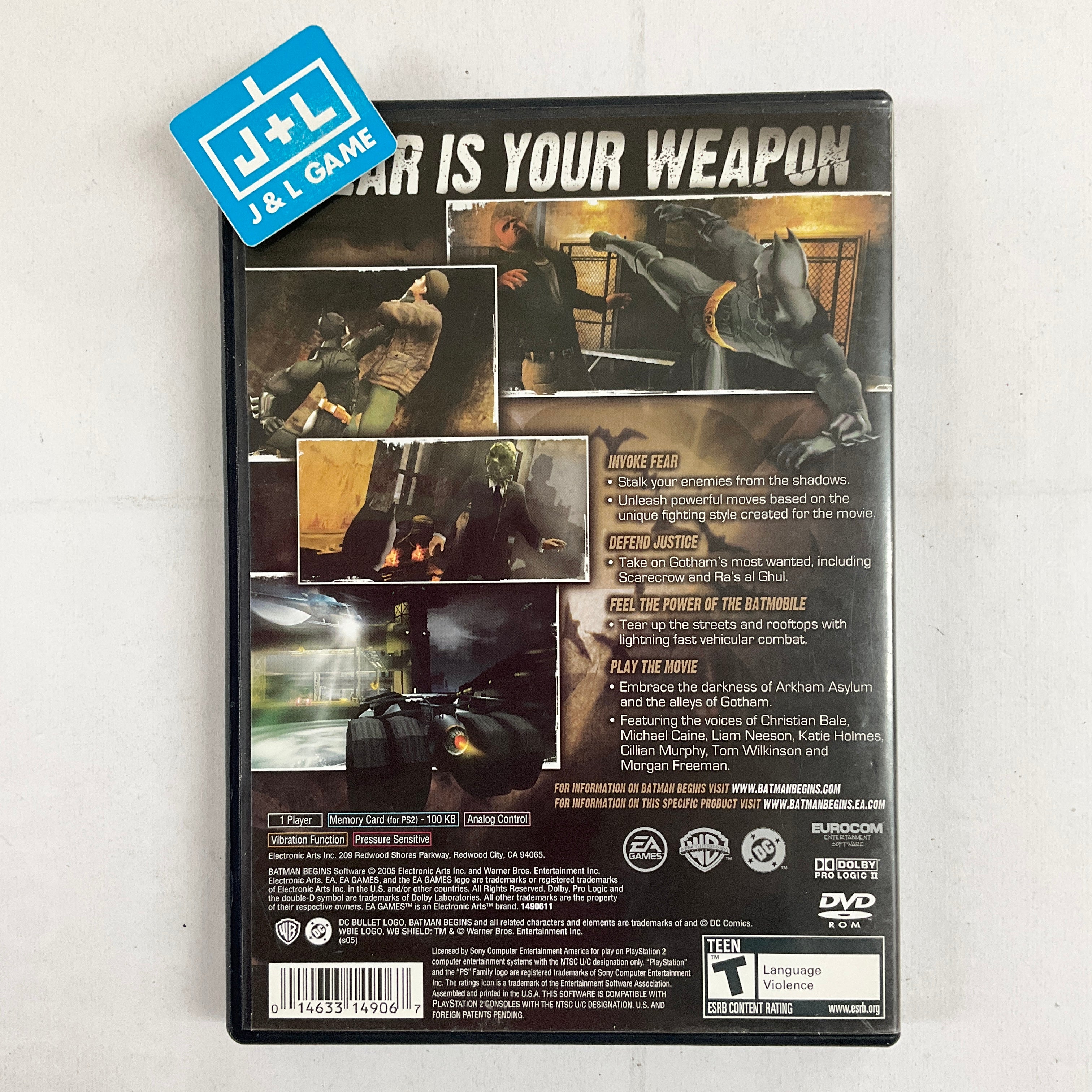 Batman Begins - (PS2) PlayStation 2 [Pre-Owned] Video Games EA Games   