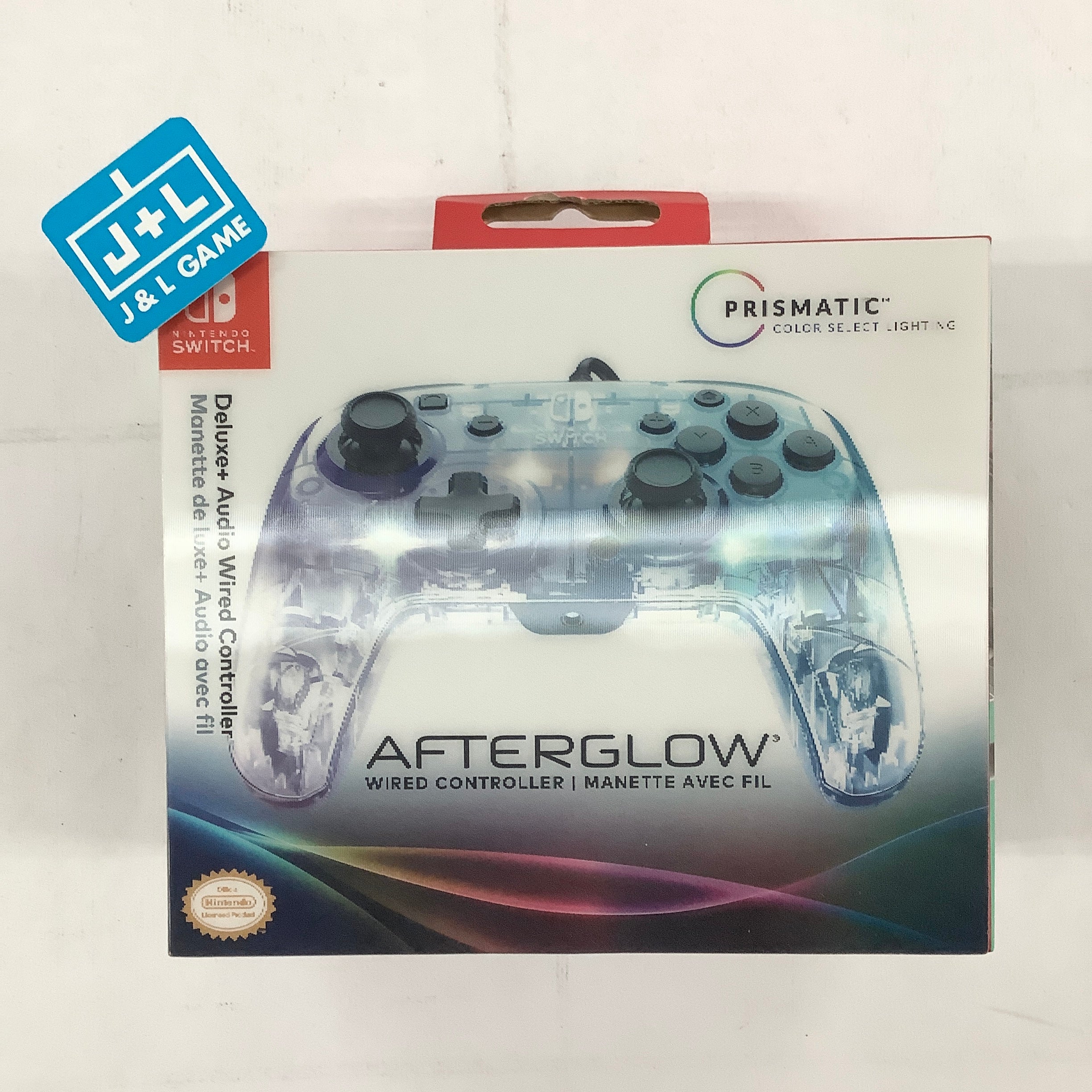 Afterglow Deluxe+ LED Wired Gaming Controller - (NSW) Nintendo Switch Accessories PDP   